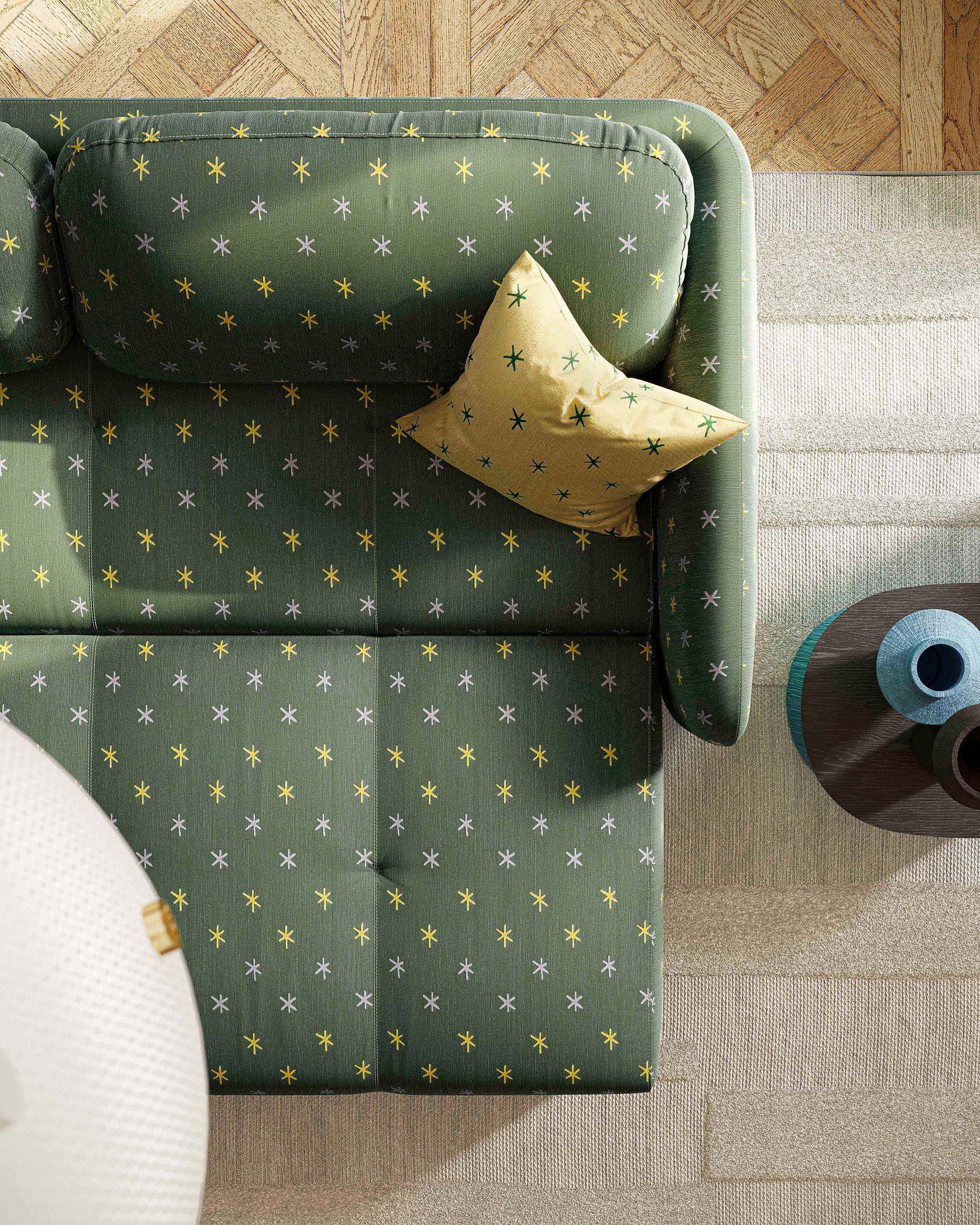 Sofa met slaapfunctie VERTO gestoffeerd