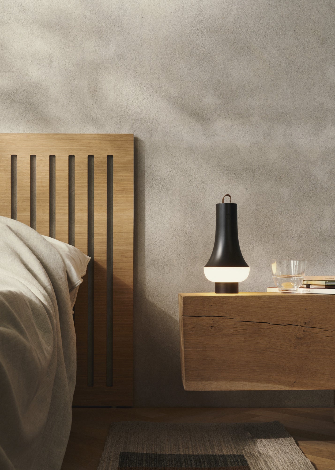 Draagbare lamp TOMOSHI donkerbruin