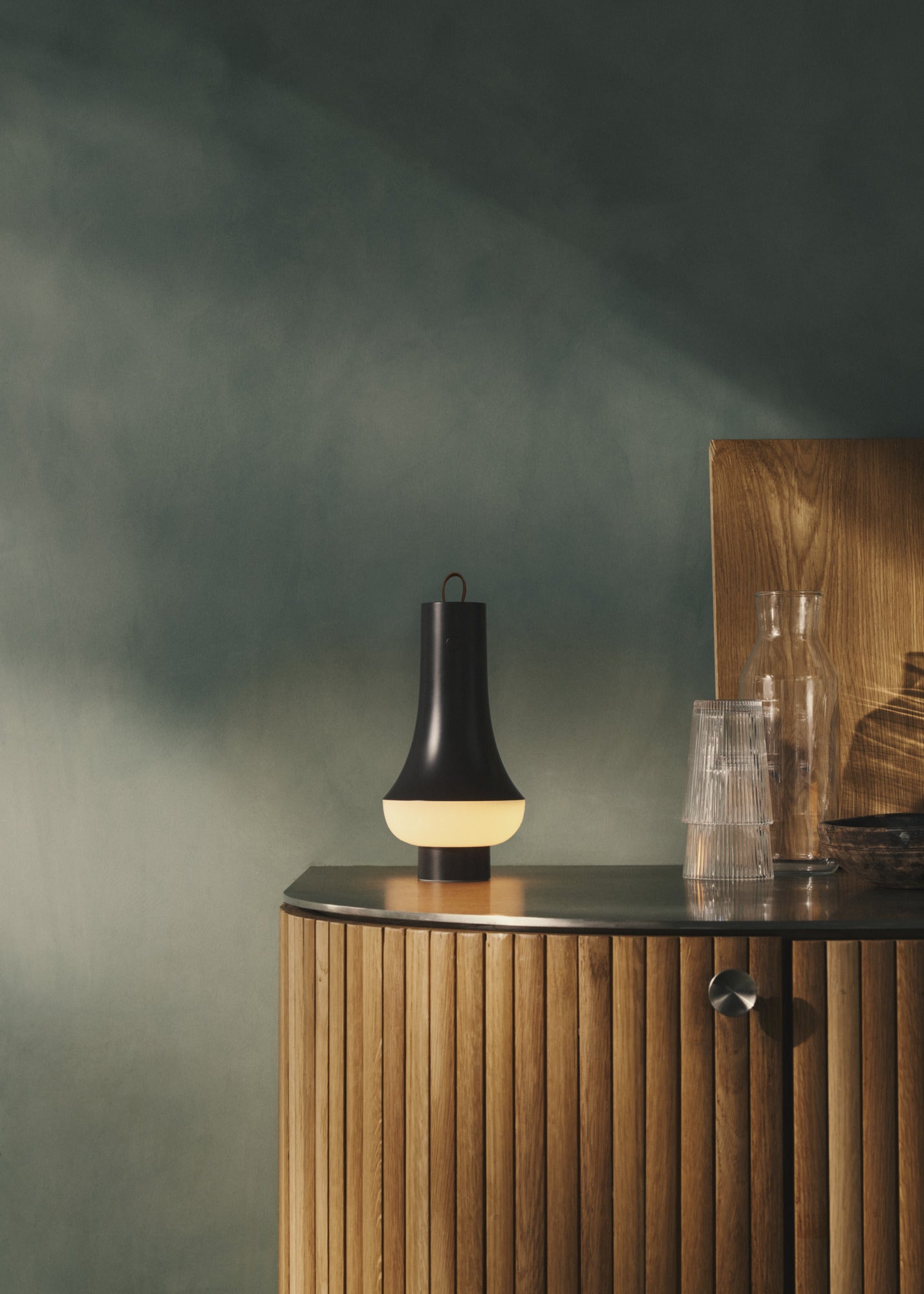 Draagbare lamp TOMOSHI donkerbruin