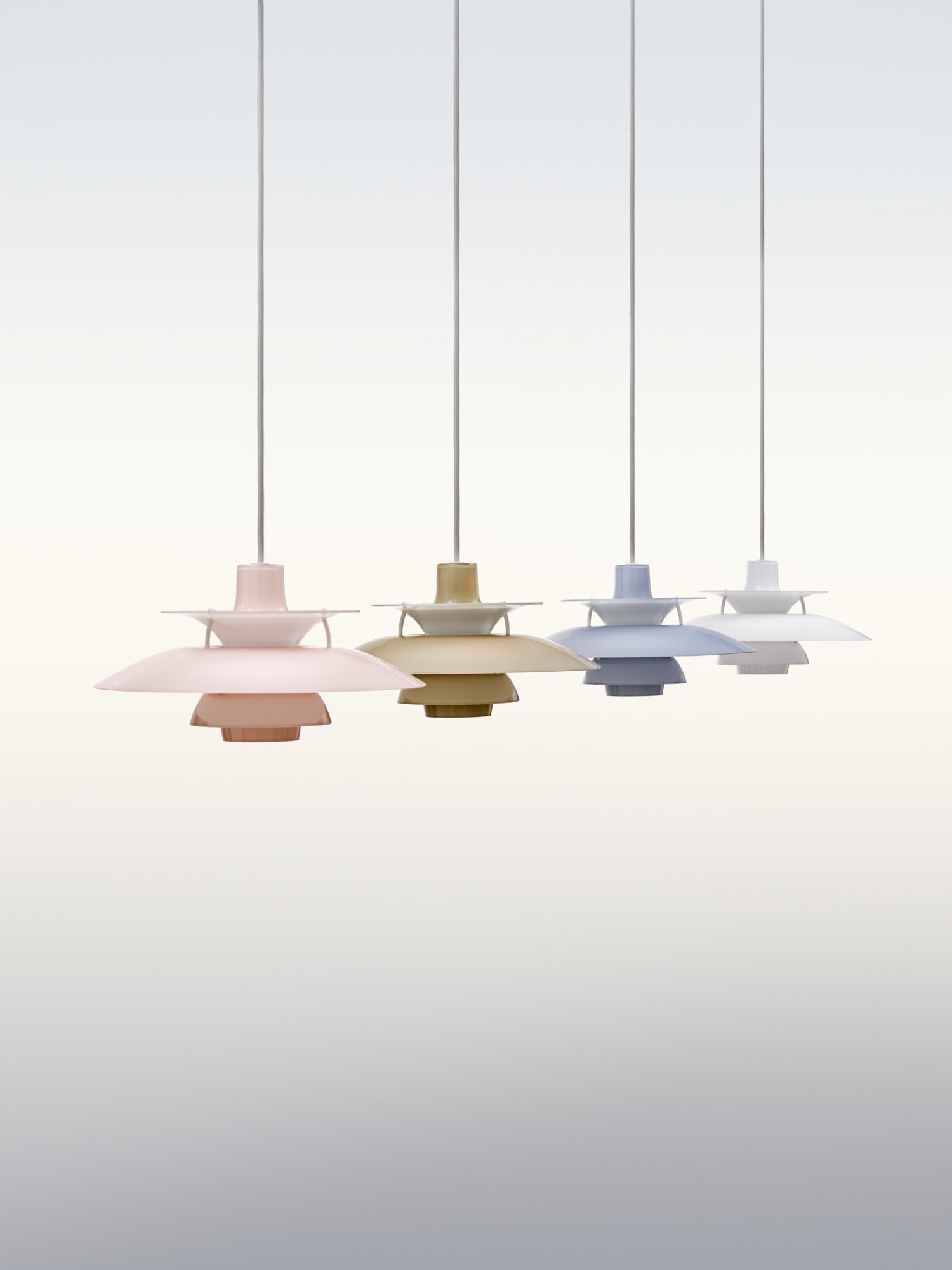 Lampa wisząca PH 5 OPAL błękitny – Louis Poulsen