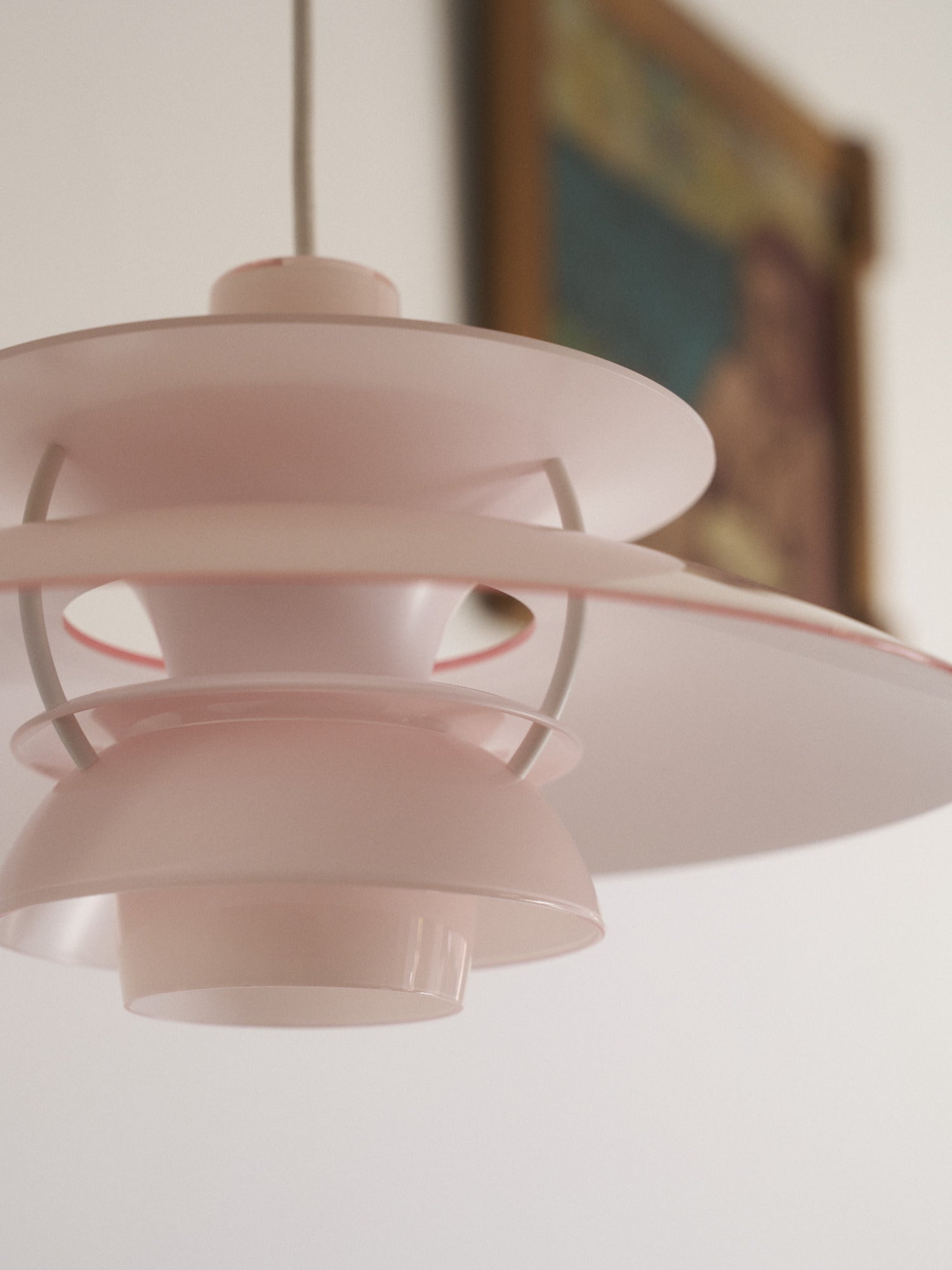 Lampa wisząca PH 5 OPAL jasnoróżowy