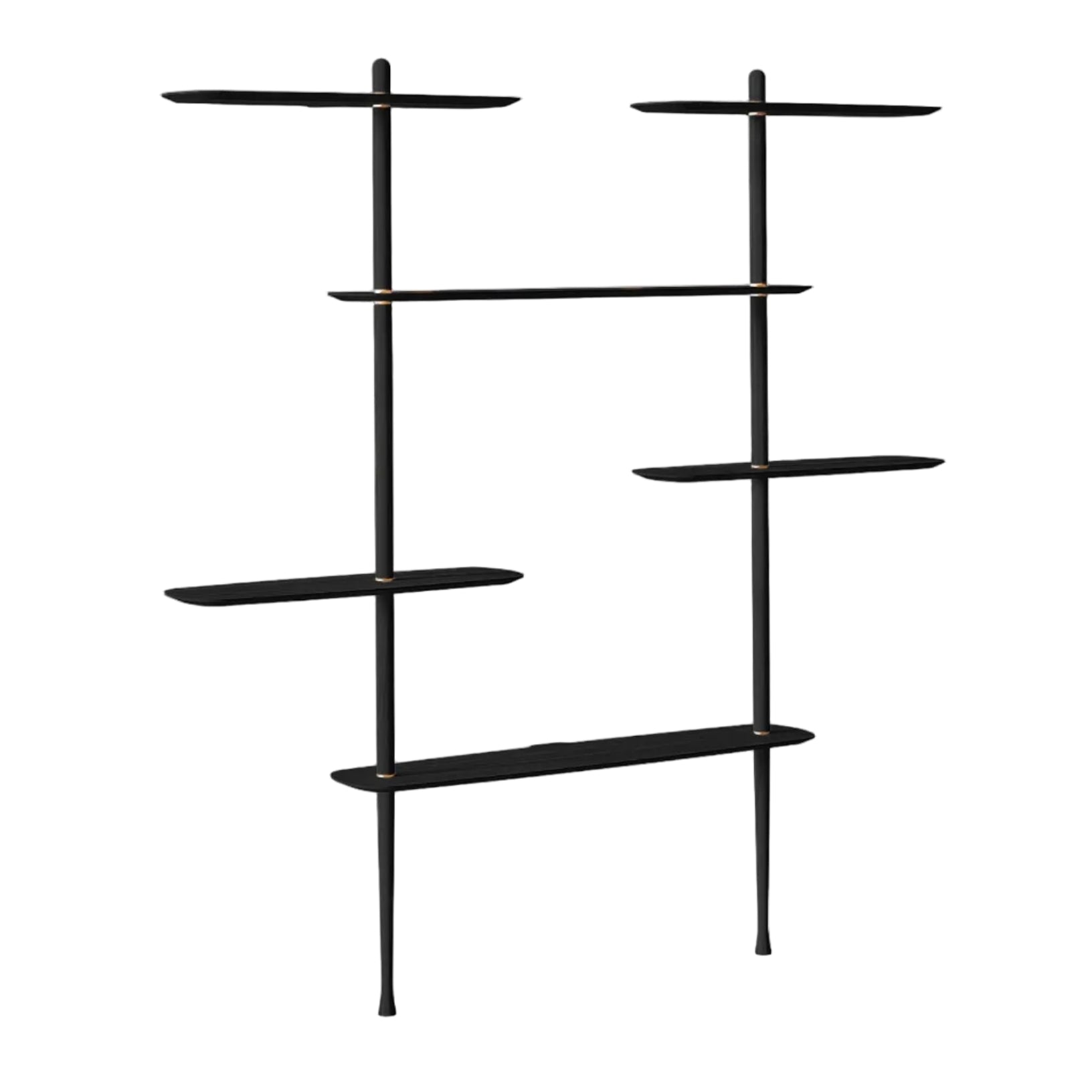 Wandregal AXIS 2 schwarz Eschenfurnier