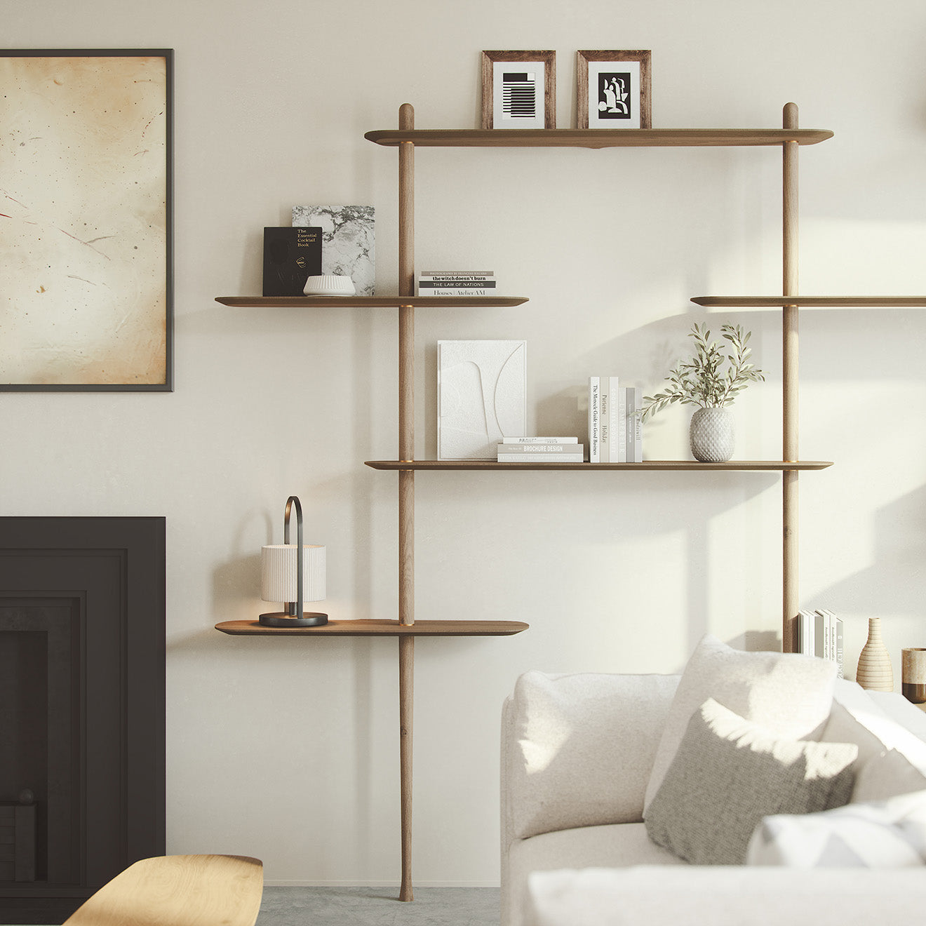 Wandrek AXIS 3 notenhout