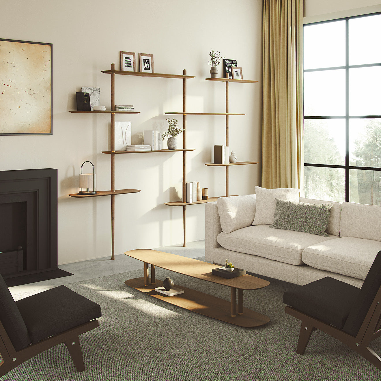 Wandrek AXIS 3 notenhout