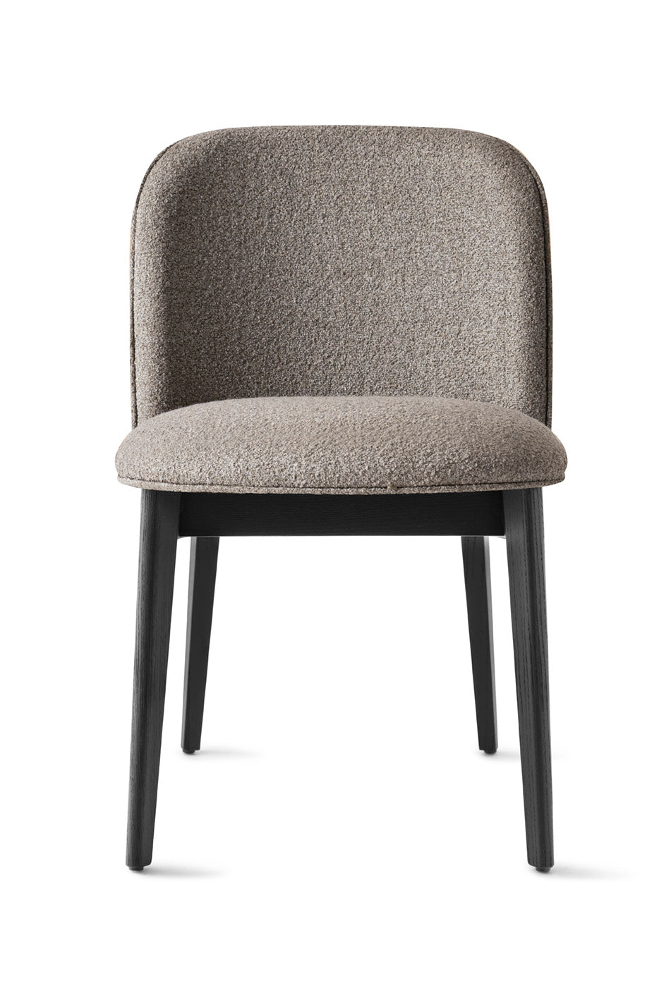 ABREY upholstered chair with black wooden base
