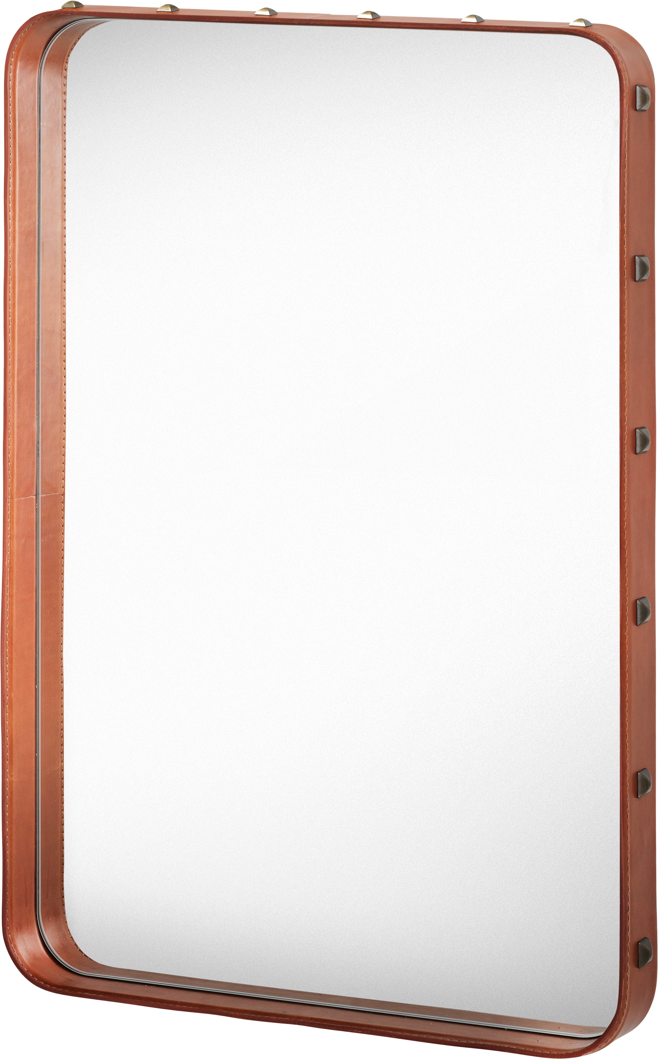 ADNET Mirror brown leather