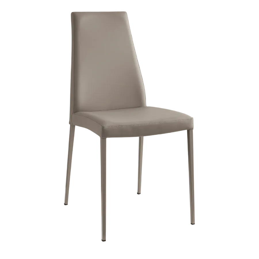 Gestoffeerde AIDA stoel met beige basis