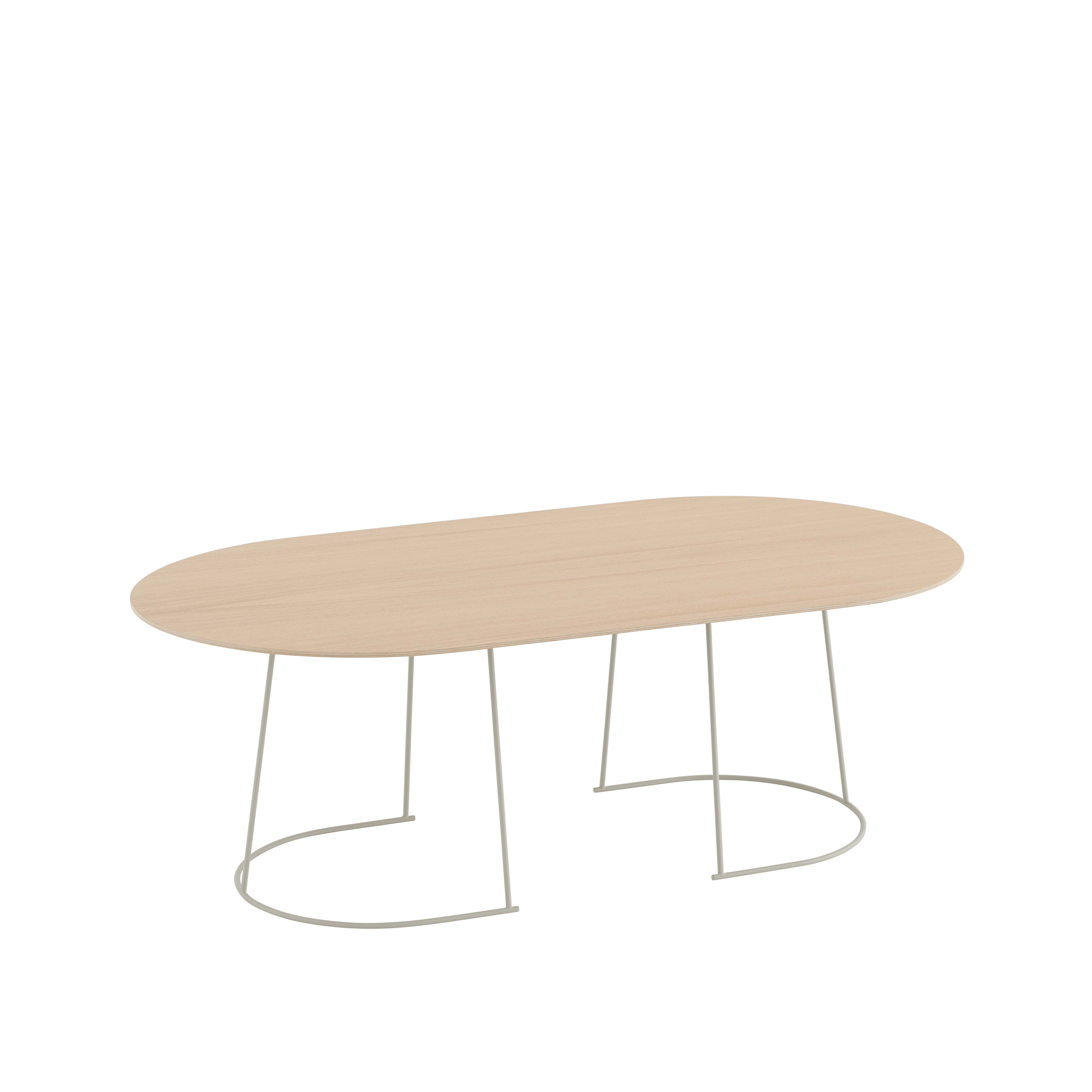 Lounge tafel AIRY eikenfineer met gebroken witte basis