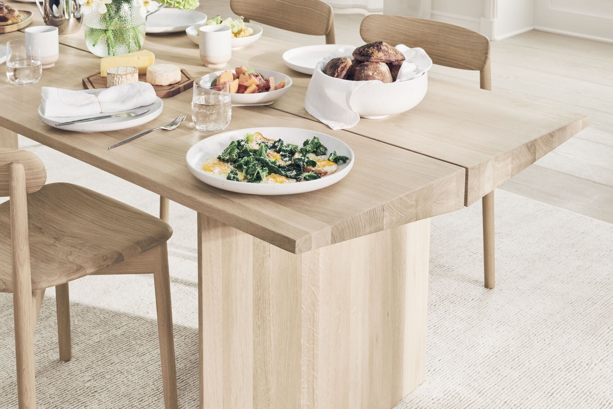 Alps table oak wood