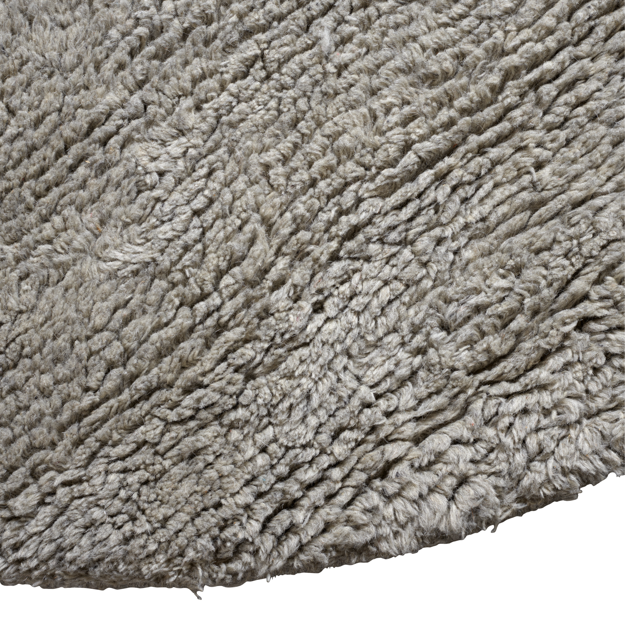 Ronde vloerkleed ALVE grijs