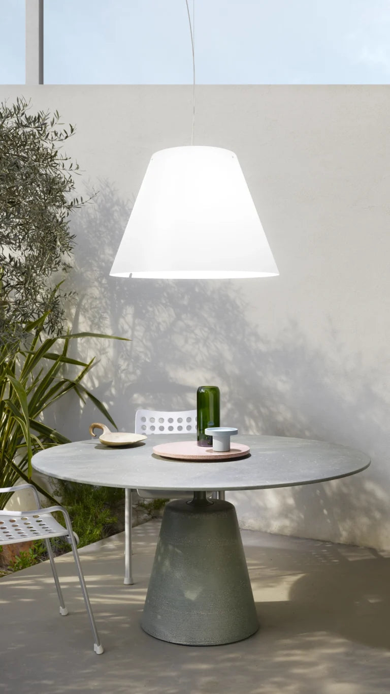 Hängende Lampe, Außengrange Costanza Open Air White