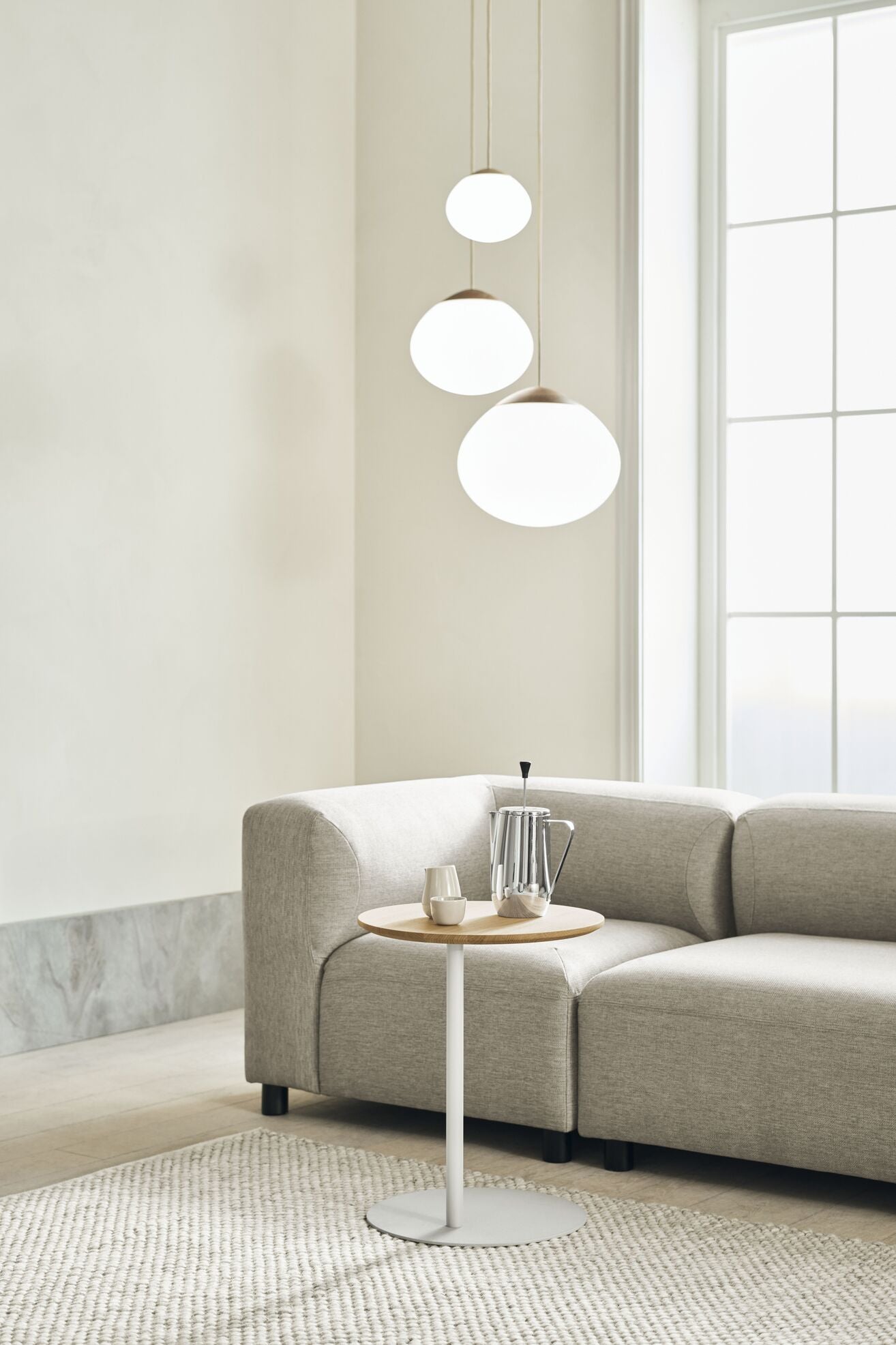 Hoekbank 3-zits links ANGLE gestoffeerd