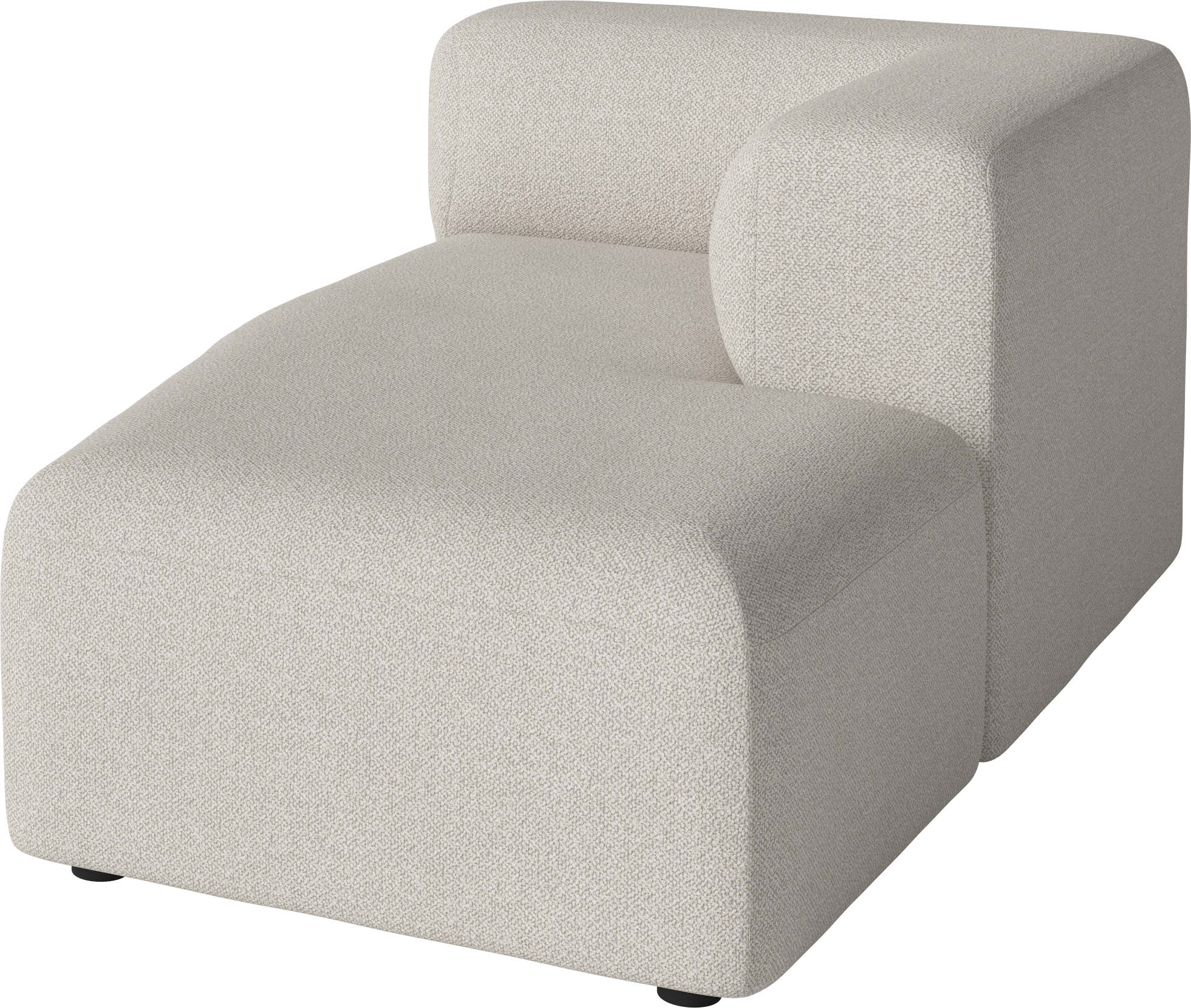 Winkelmodularsofa - rechts mit der Handelung gepolsterte Chaise