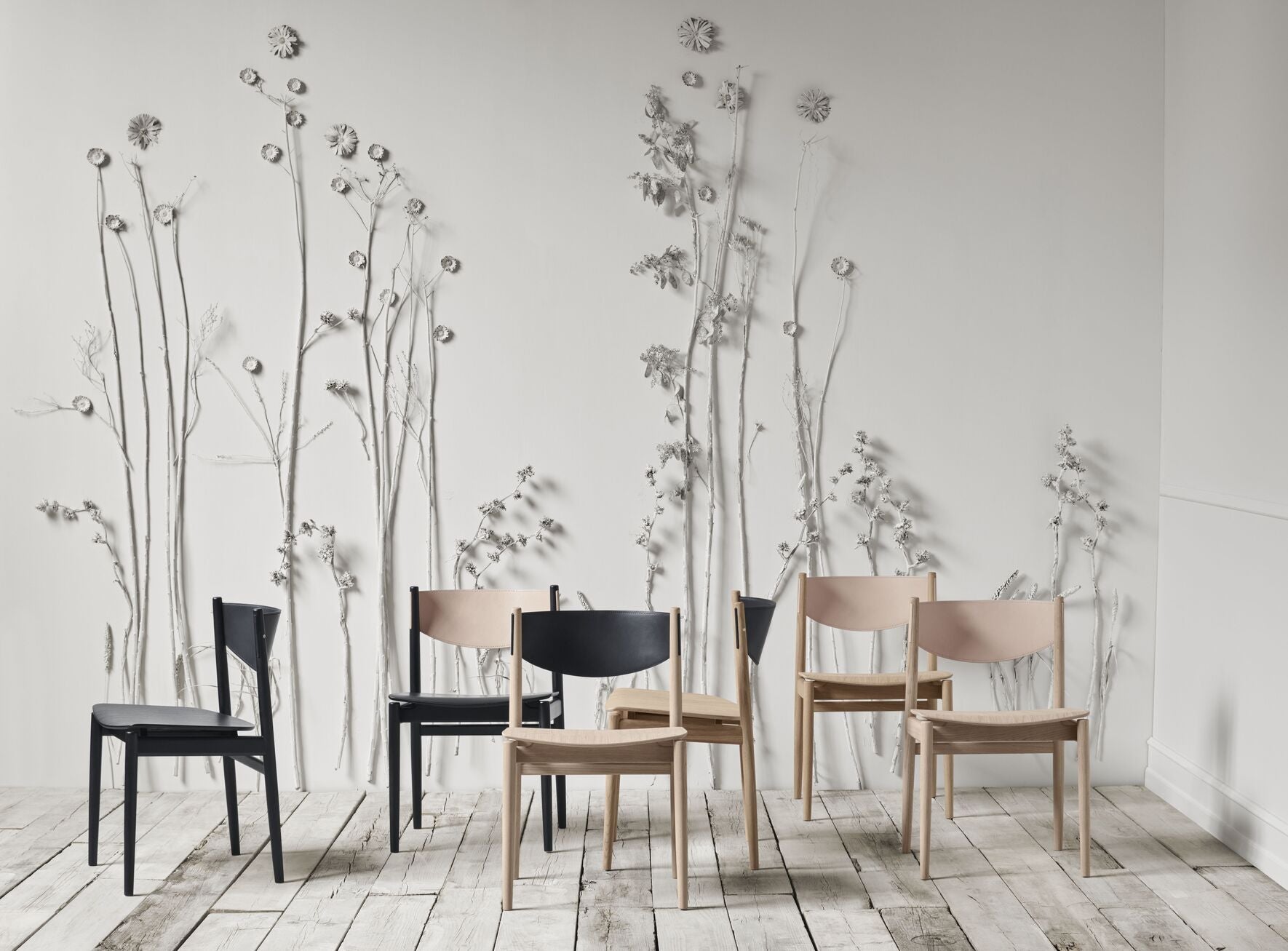 Stoel APELLE gebleekt eikenhout