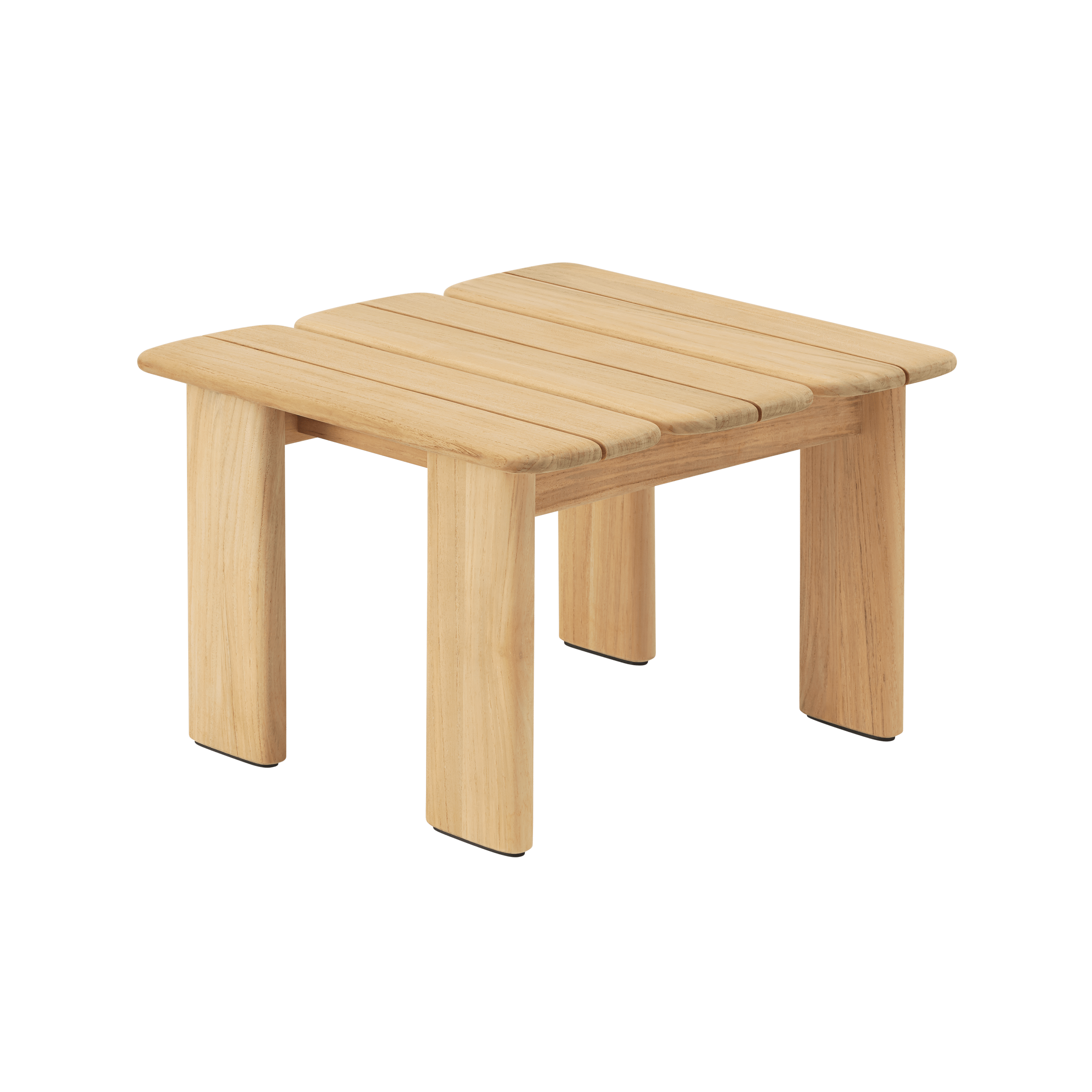 Vierkante buiten salontafel ASSEMBLE van teakhout