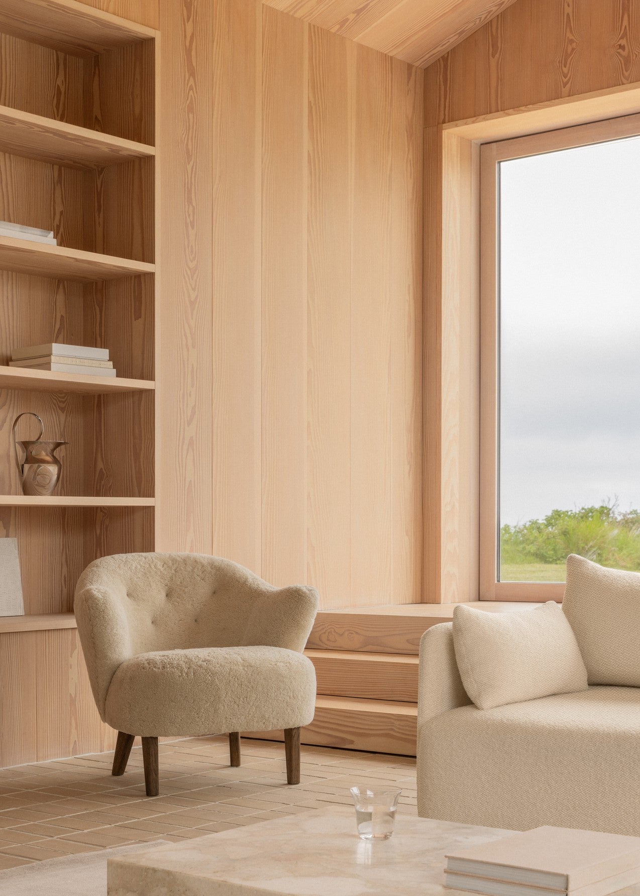 OFFSET beige armchair