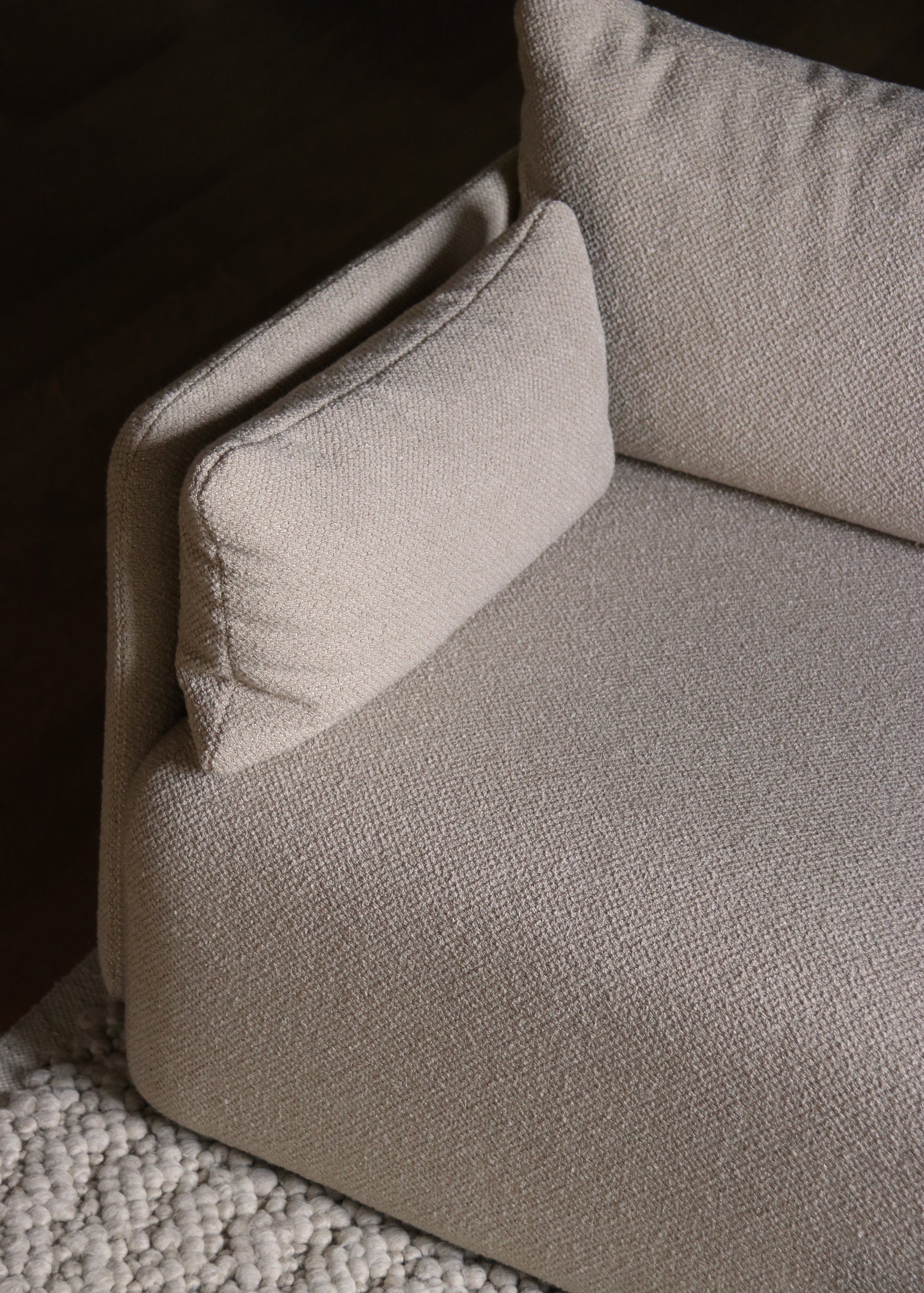 OFFSET beige armchair