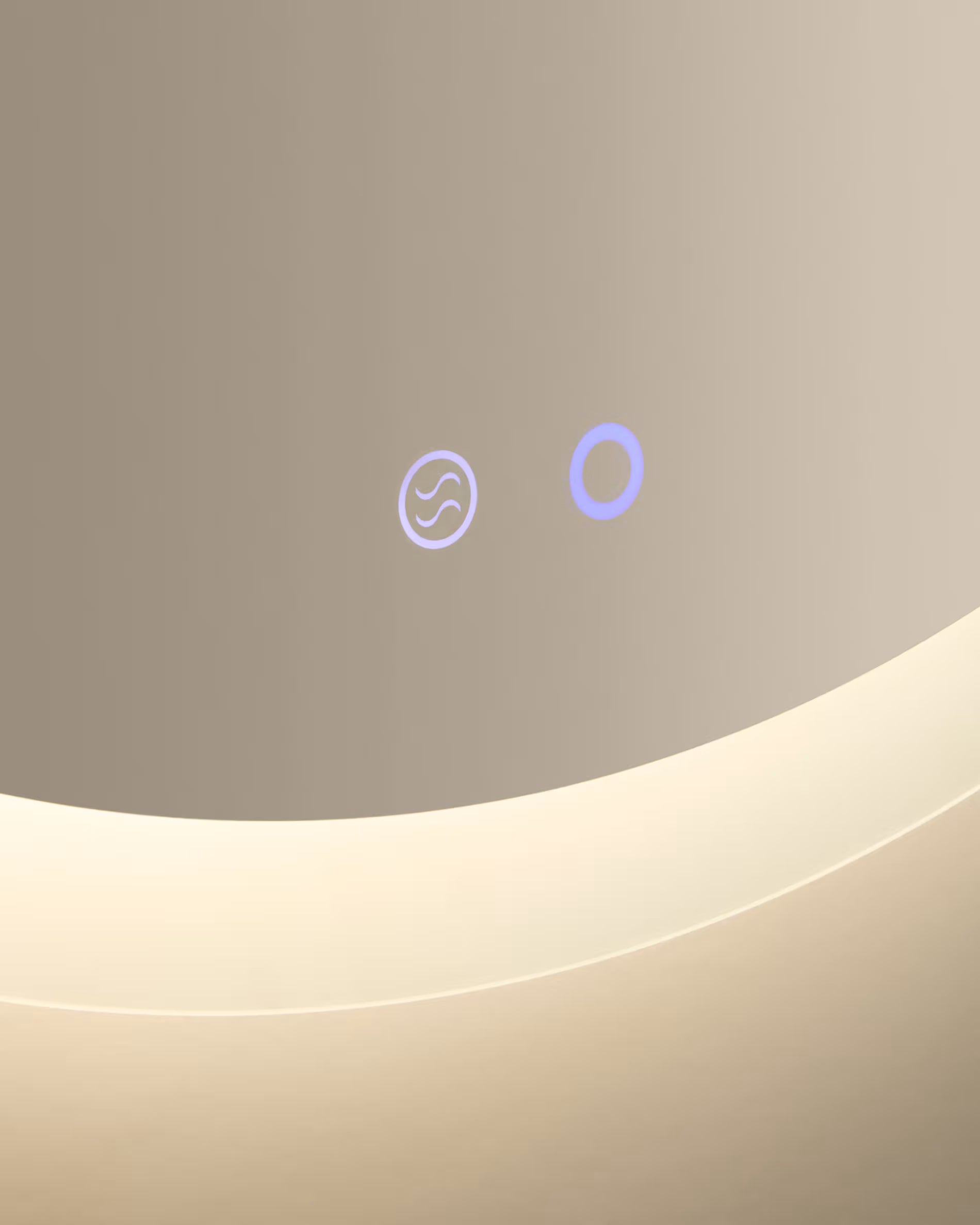 Rundes beleuchtetes Badezimmer-Spiegel MERVI weiß