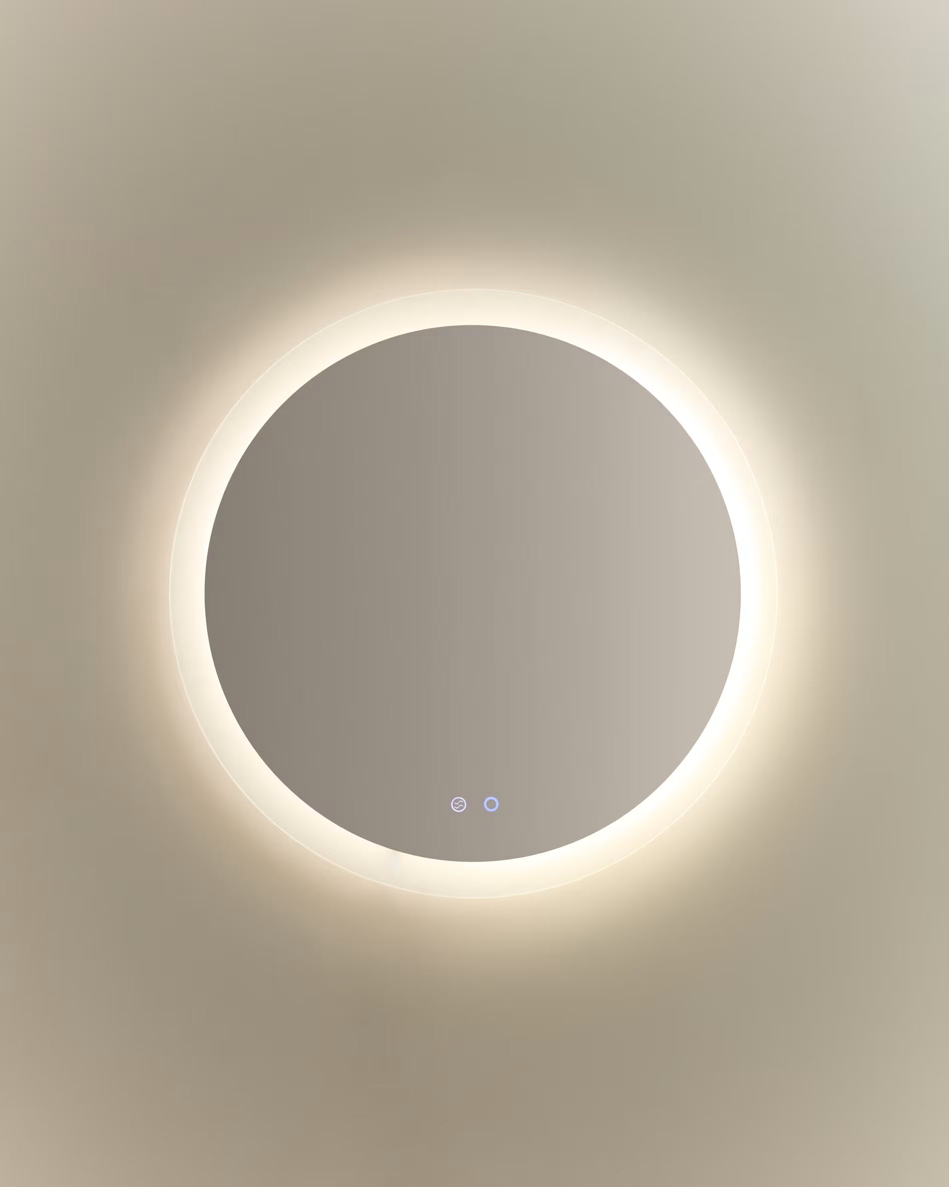 Rundes beleuchtetes Badezimmer-Spiegel MERVI weiß