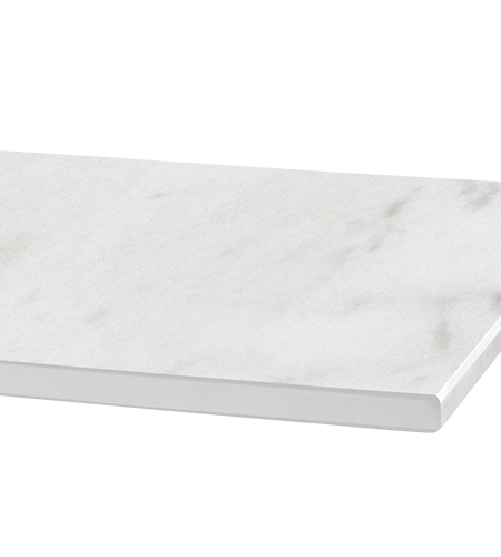 BAGUETTE table polished aluminum base