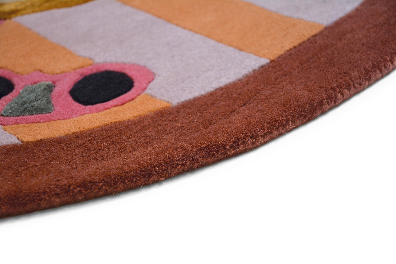 Round rug Zodiac Cancer brown-pink