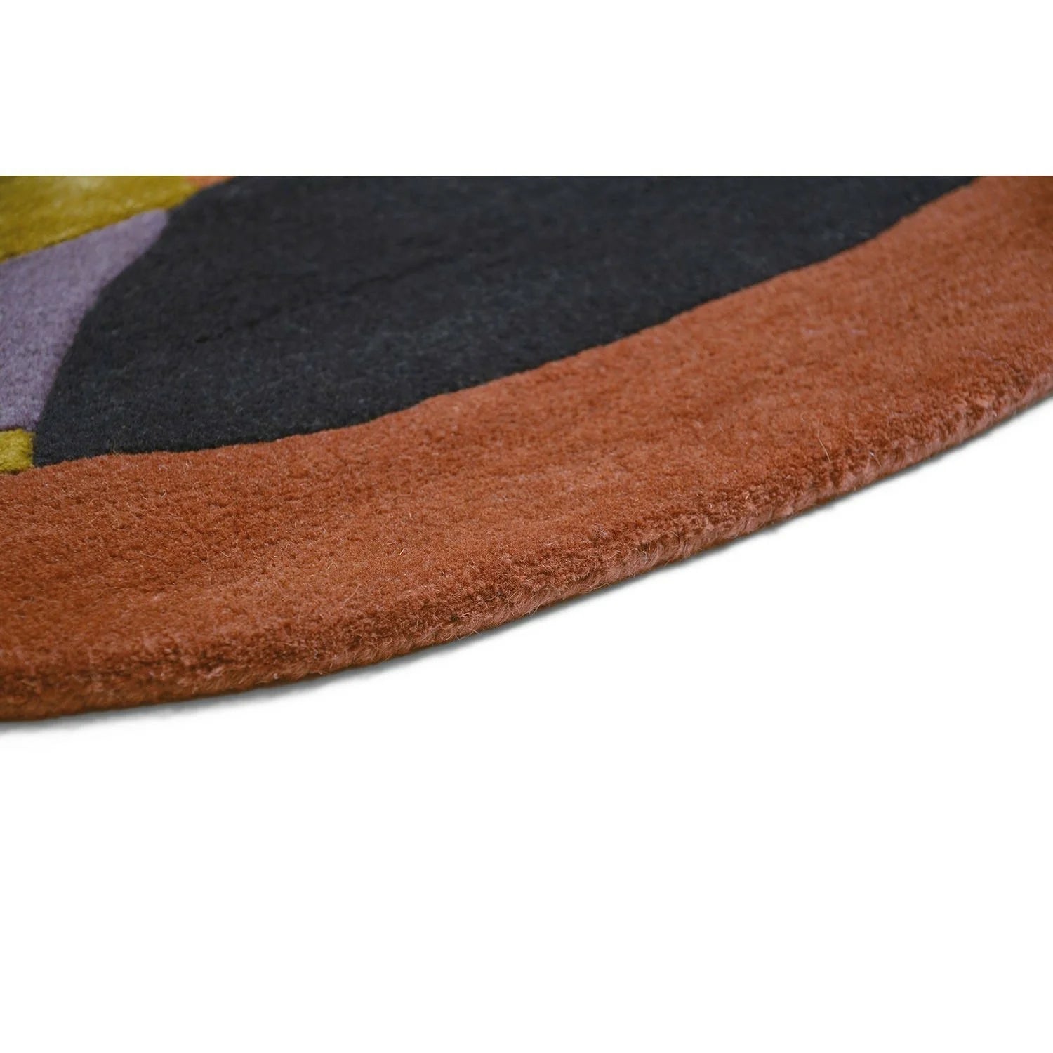 Round rug Zodiac Libra lavender-brown