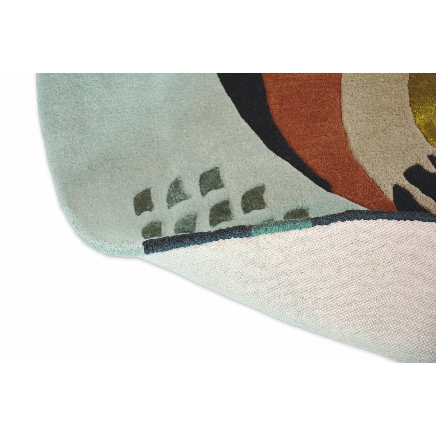 Round rug Zodiac Pisces Zielony