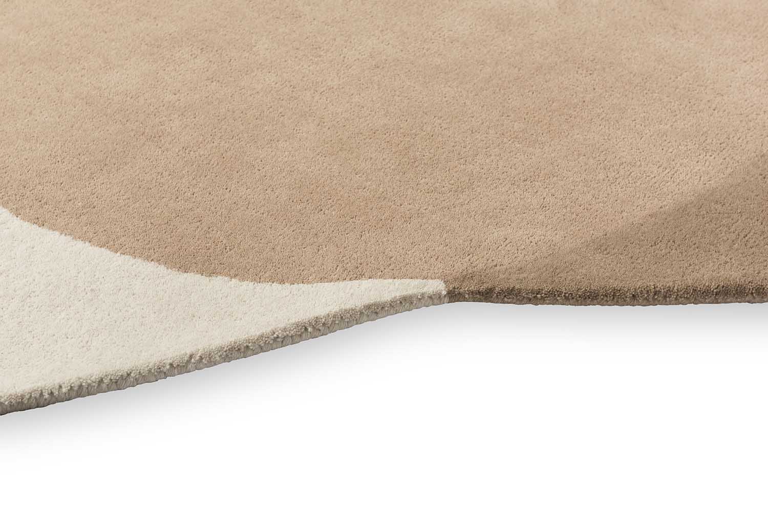 Ovaler Teppich ELEMENT ARP beige