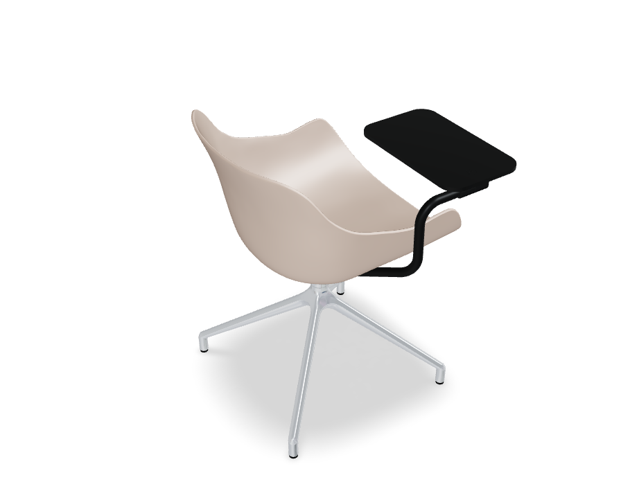 Draaistoel BALTIC BASIC gepolijst aluminium