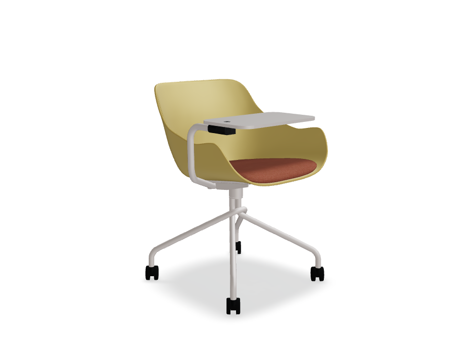 Rotationsstuhl mit baltischem Remix -Top -Metall -Basis mit Rädern