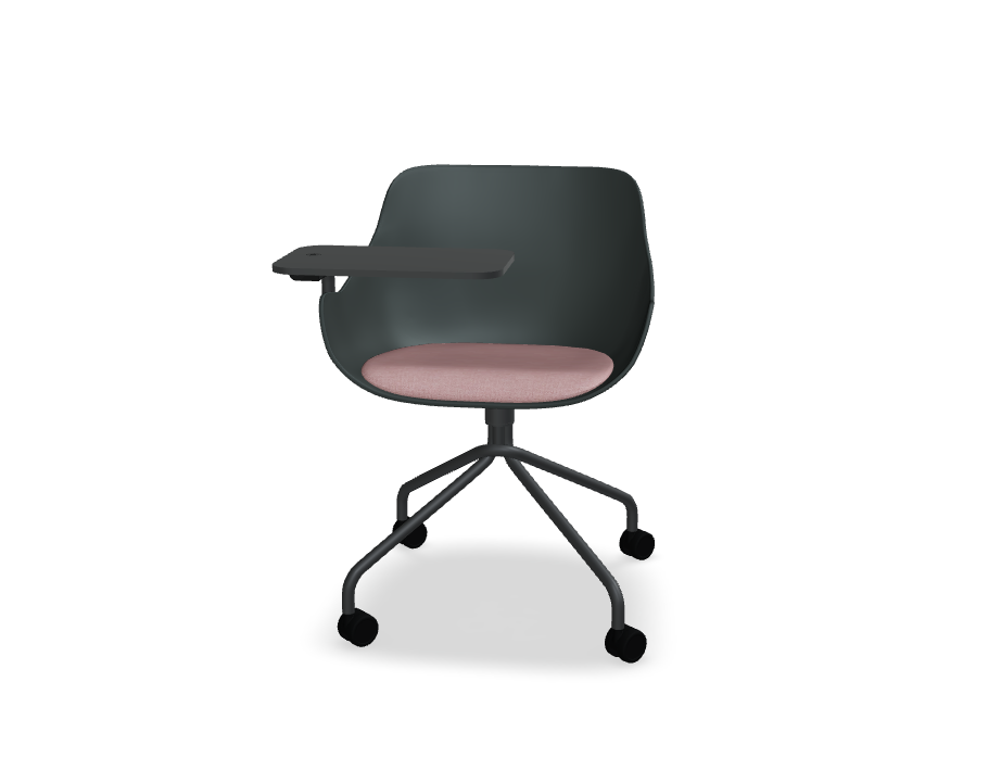 Rotationsstuhl mit baltischem Remix -Top -Metall -Basis mit Rädern