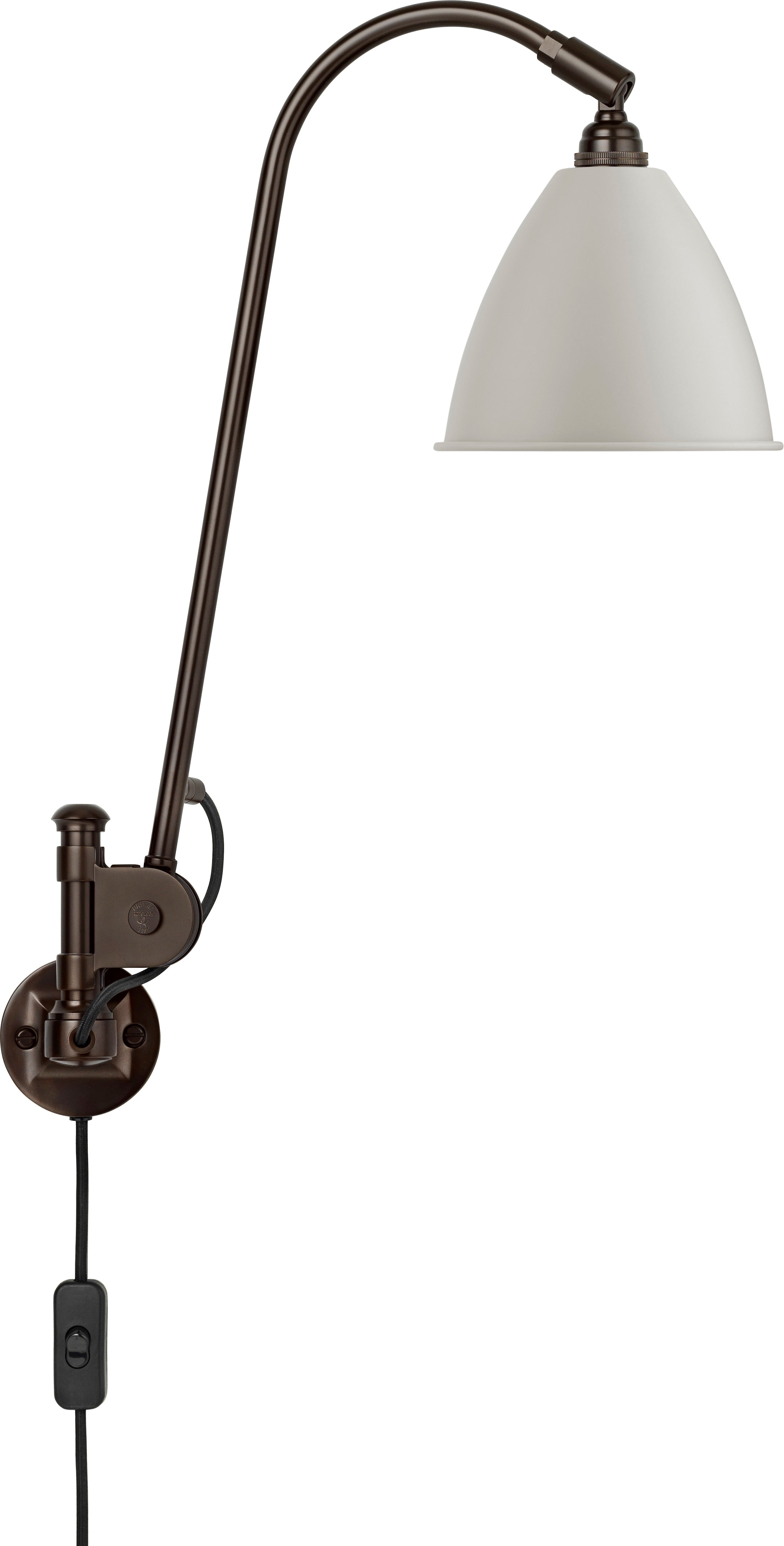 Wandlamp BESTLITE BL5 zwart met crèmekleurige kap