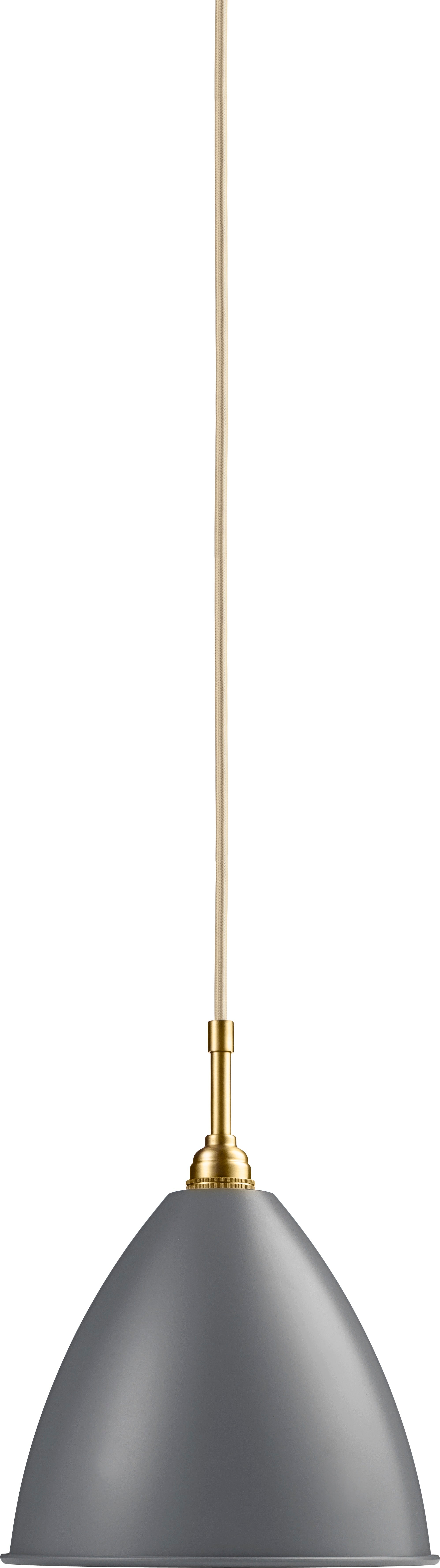 Hanglamp BESTLITE BL9 messing met grijze kap