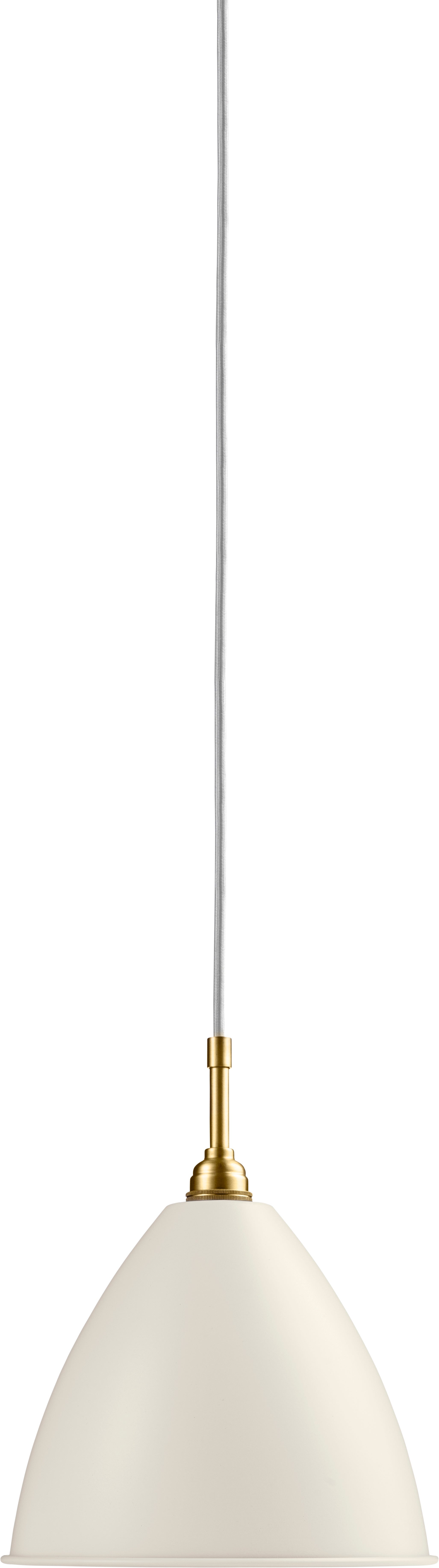 Hanglamp BESTLITE BL9 messing met crèmekleurige kap