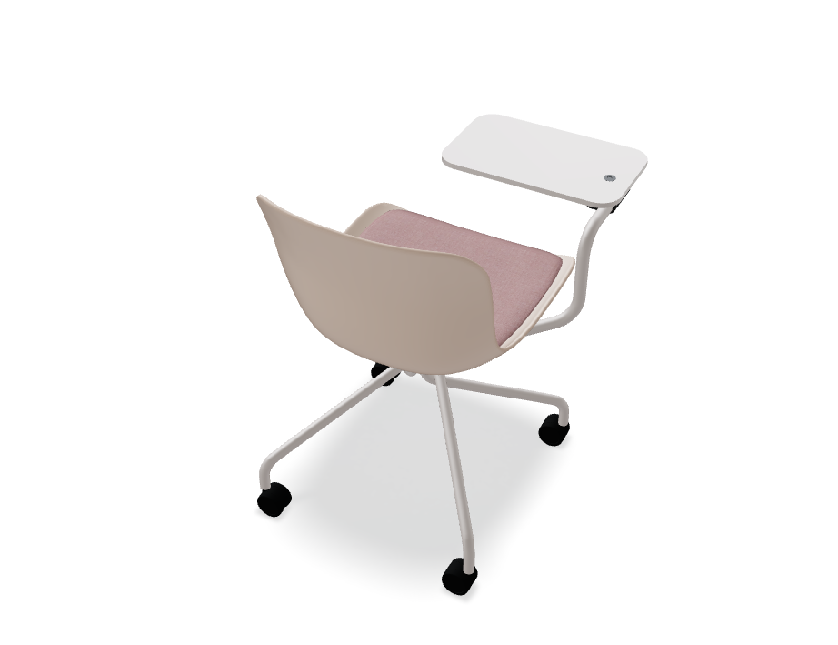 Draaistoel BALTIC 2 REMIX met metalen basis en wielen voor harde oppervlakken