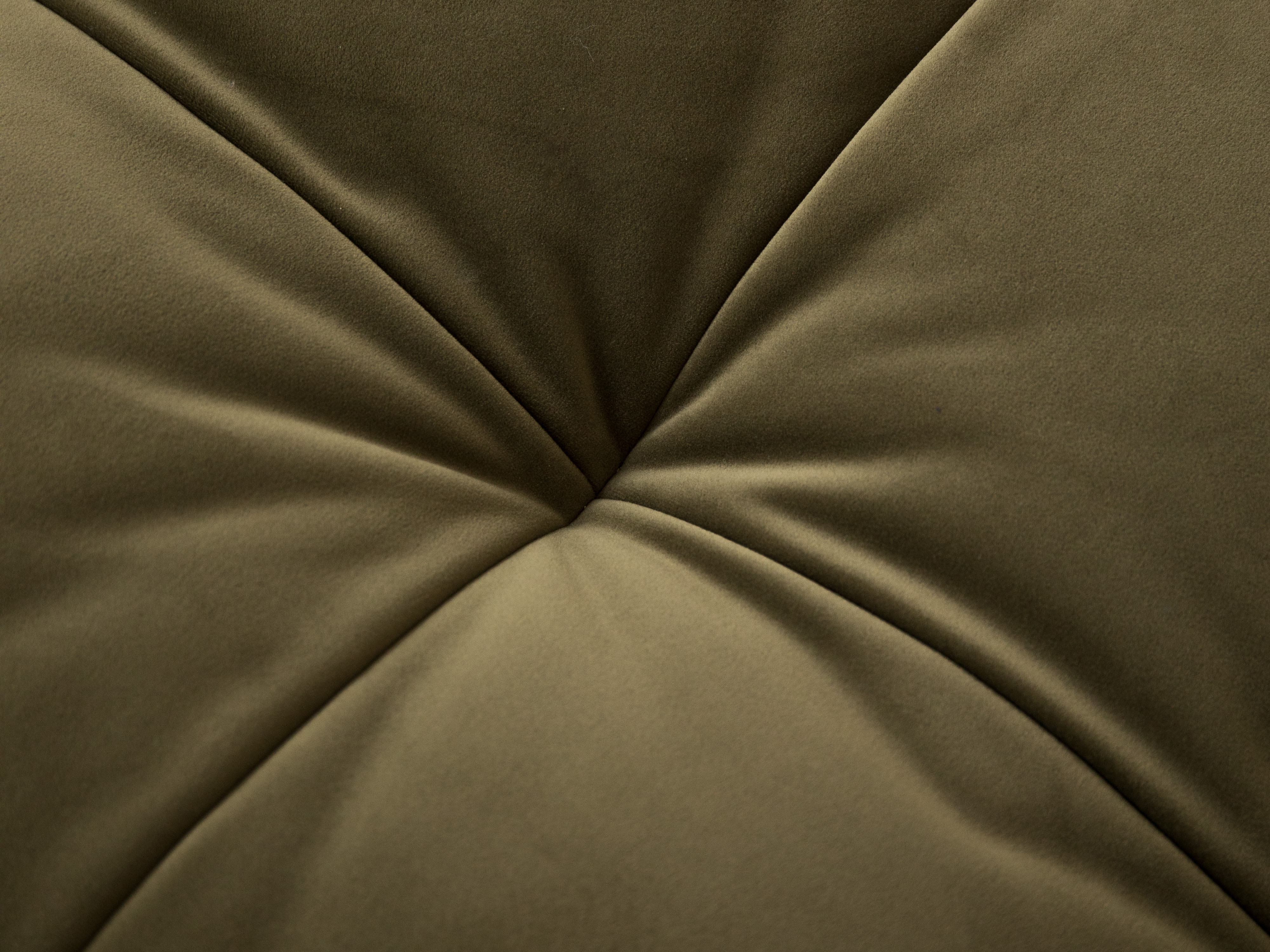 Samt Pouf BLOOM grau