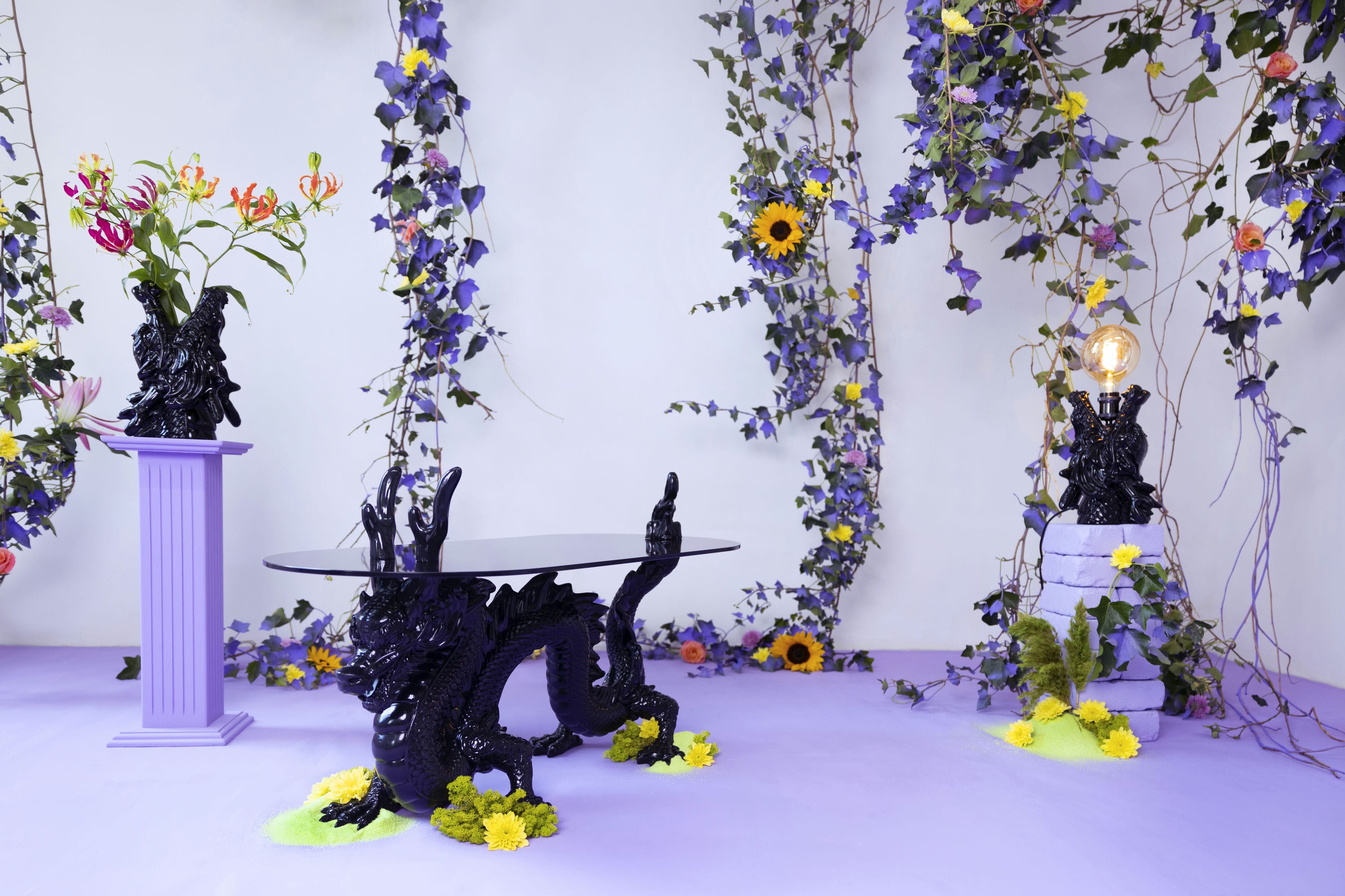 Drachen Couchtisch Bastard schwarz