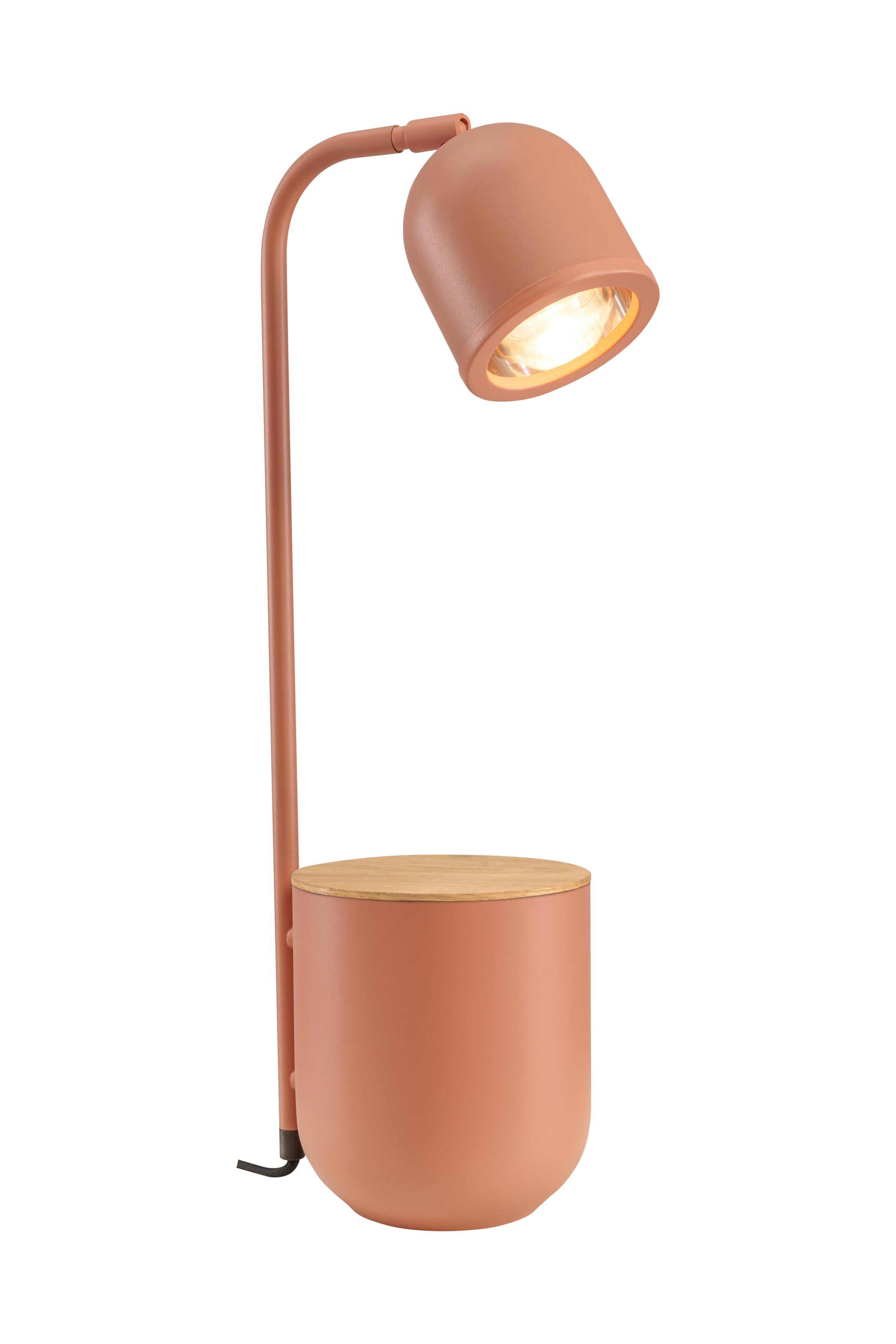 BOTANICA WOOD desk lamp terracotta