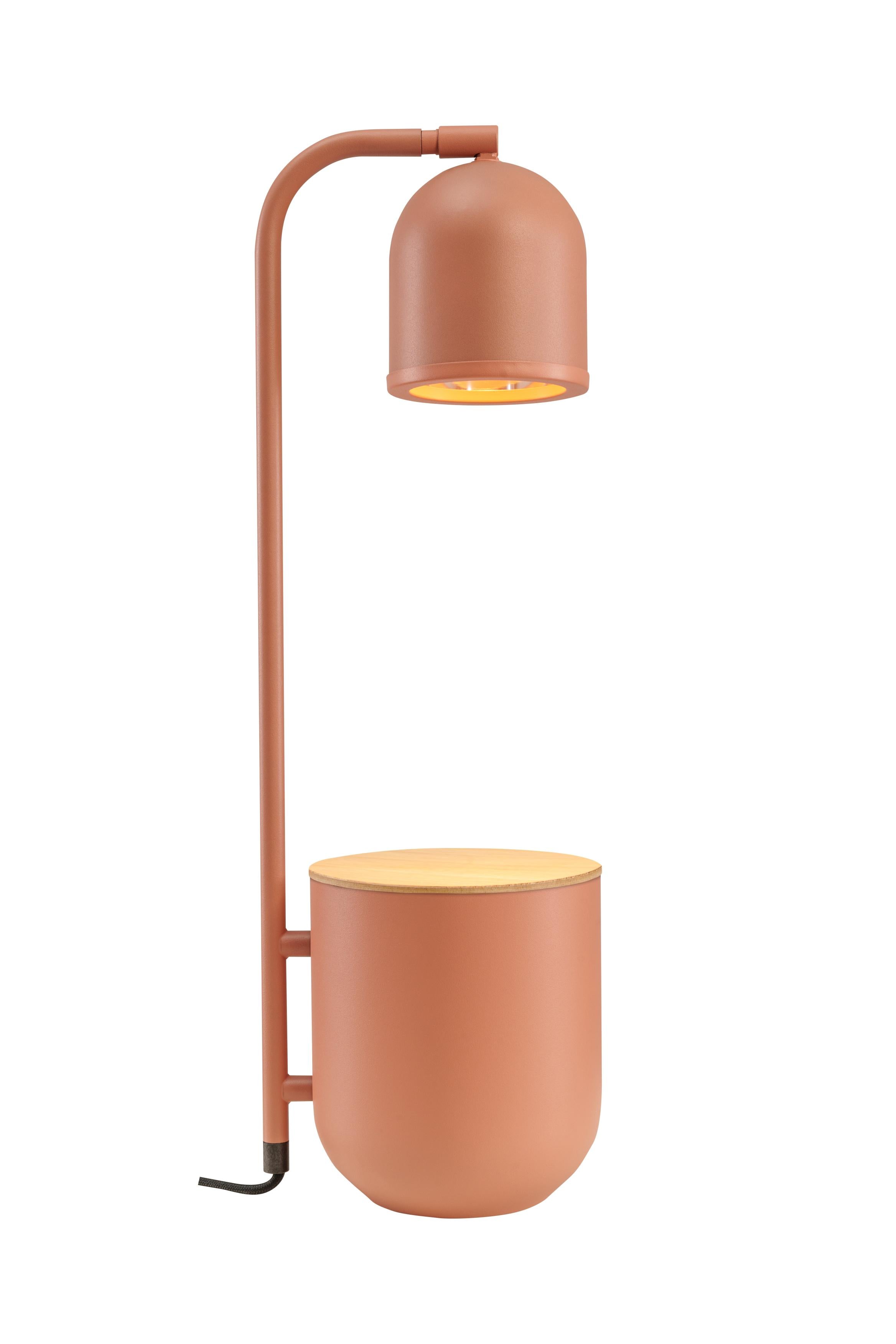 BOTANICA WOOD desk lamp terracotta