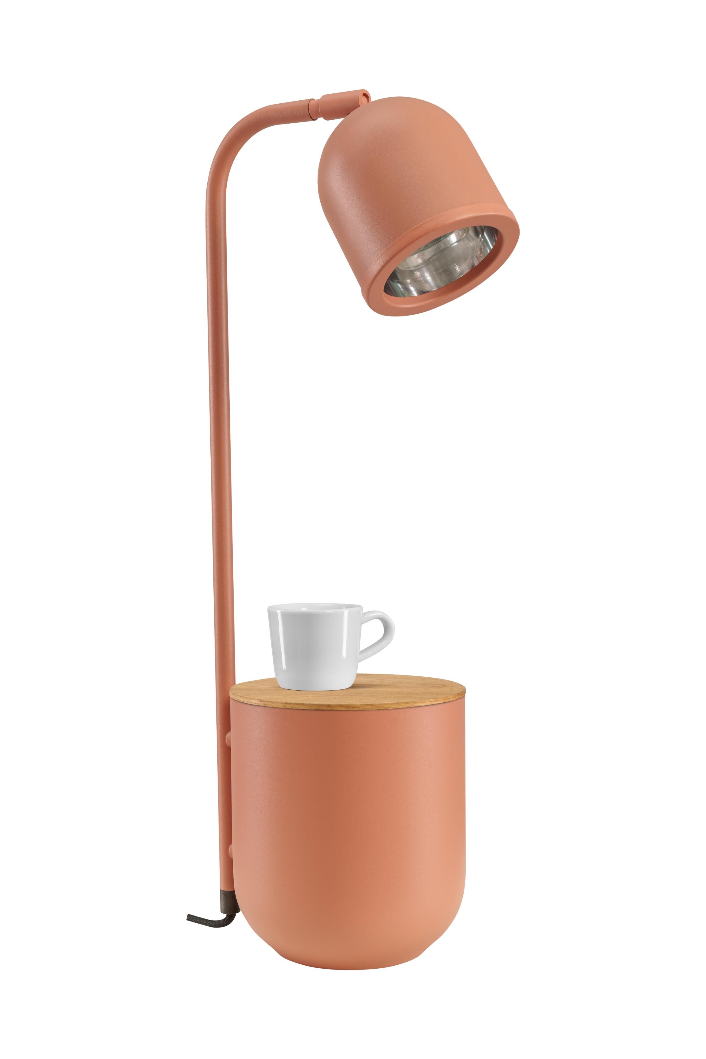 BOTANICA WOOD desk lamp terracotta