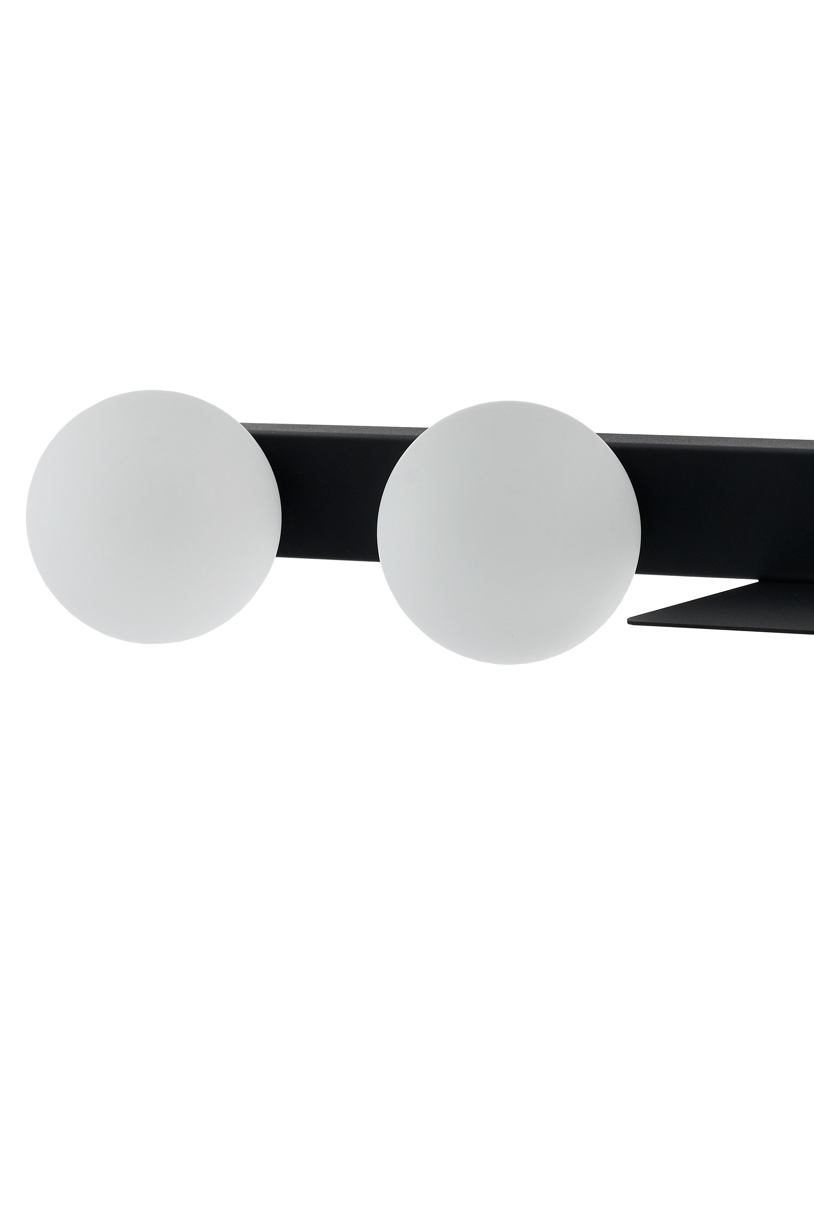 Wandleuchte mit Regal zweipunktig BOTANICA DECO schwarz