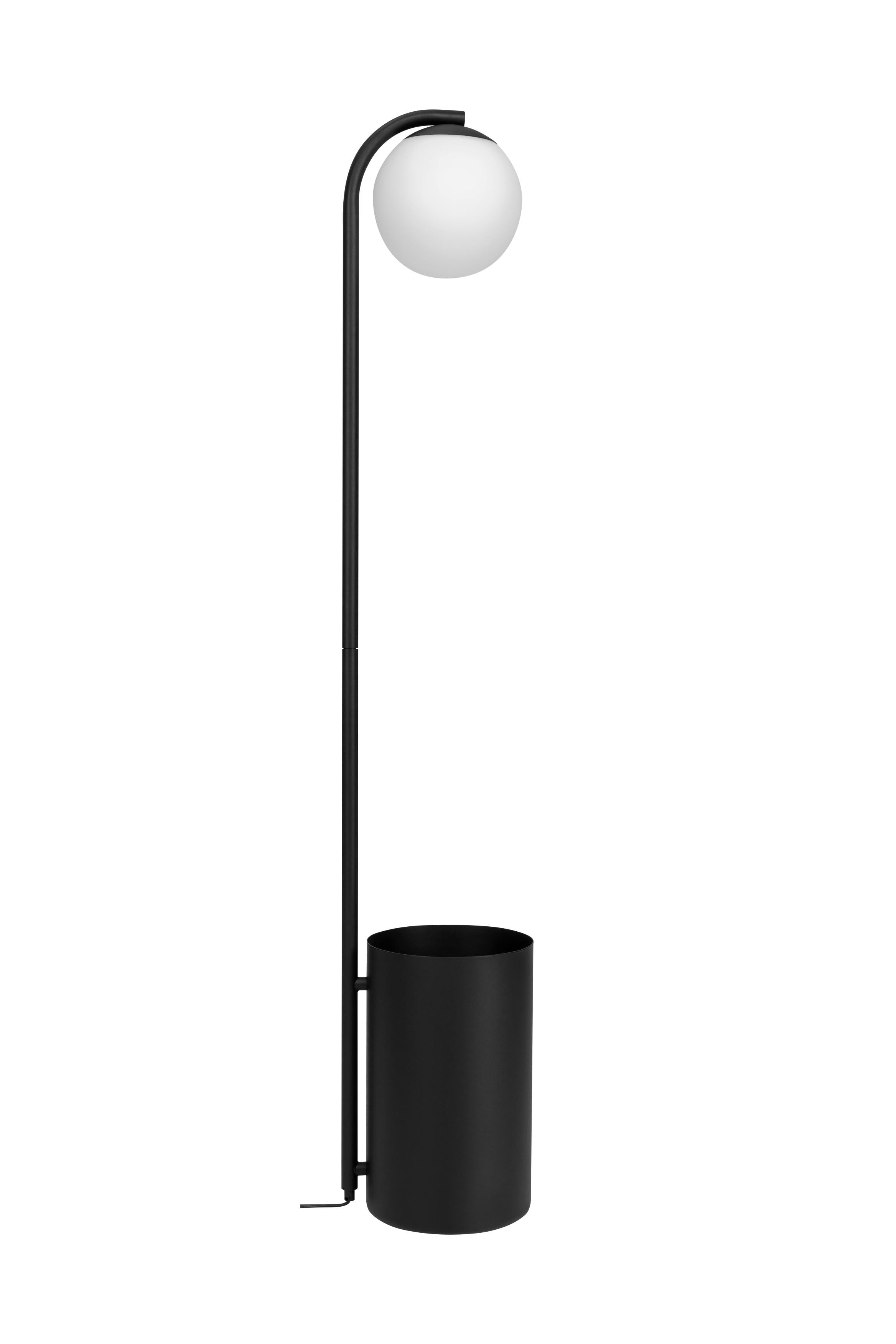 Stehlampe mit Tisch BOTANICA DECO XL schwarz