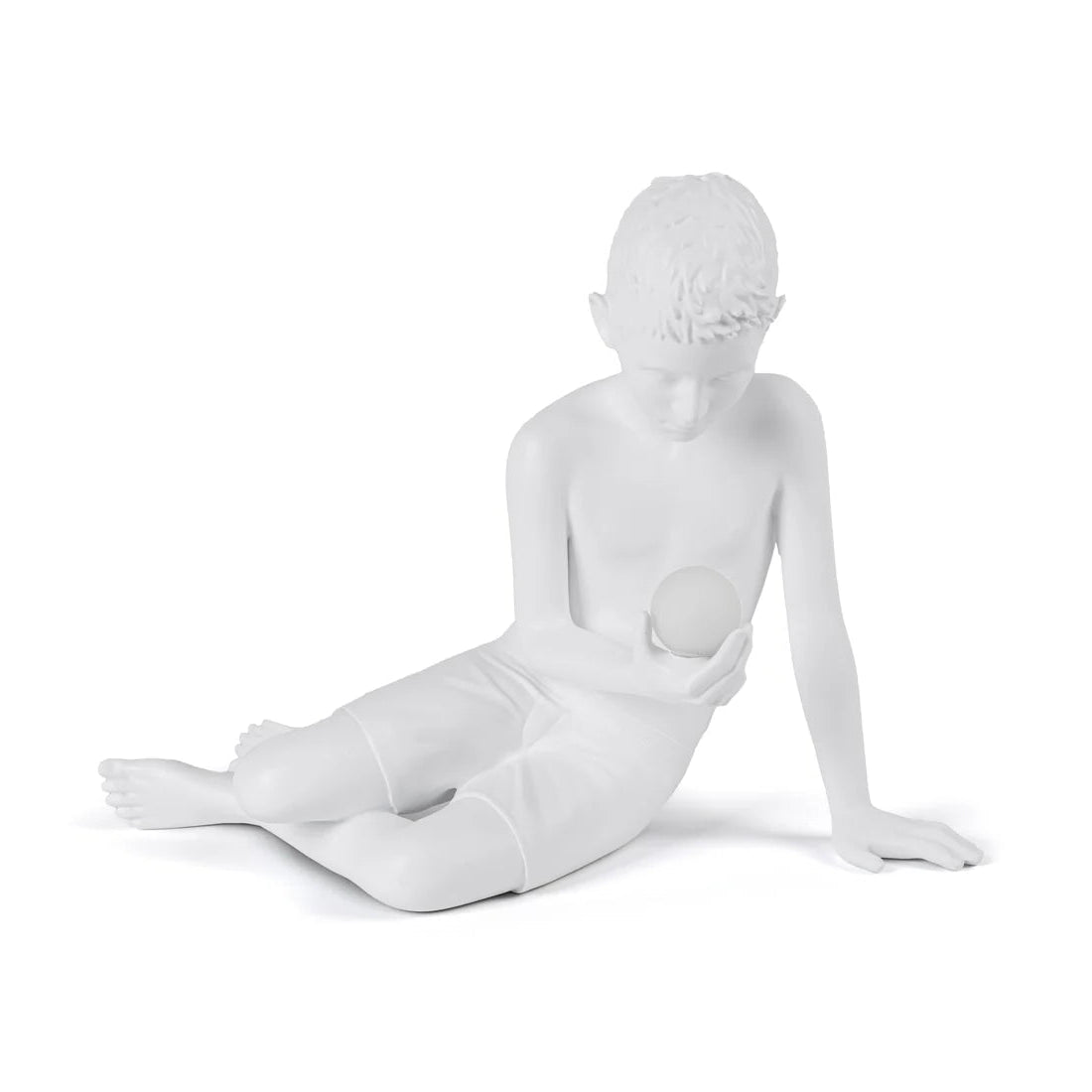 Innere Glühtischlampe - weißer Junge