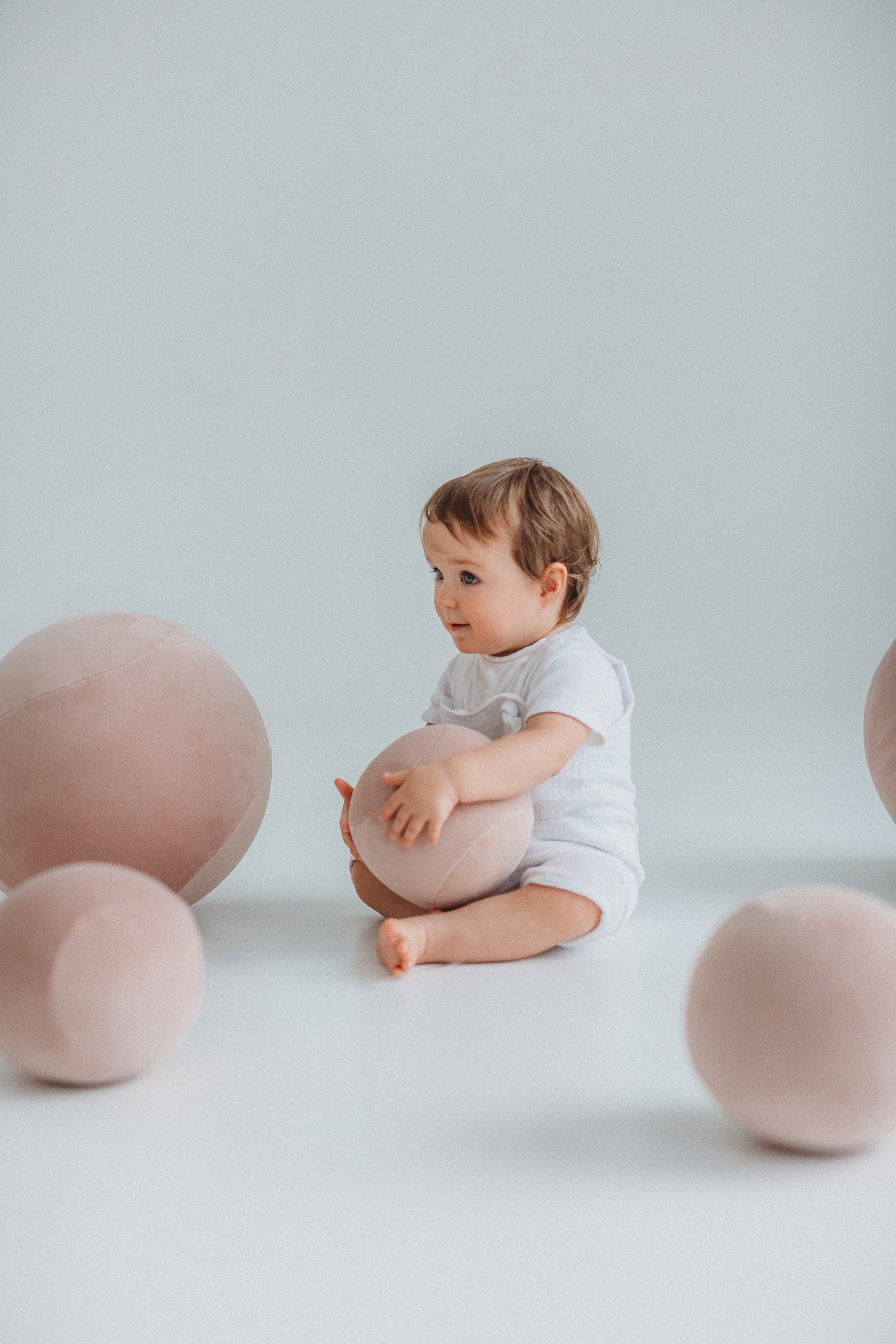 Kinderen poef BABY SPHERIC gestoffeerd
