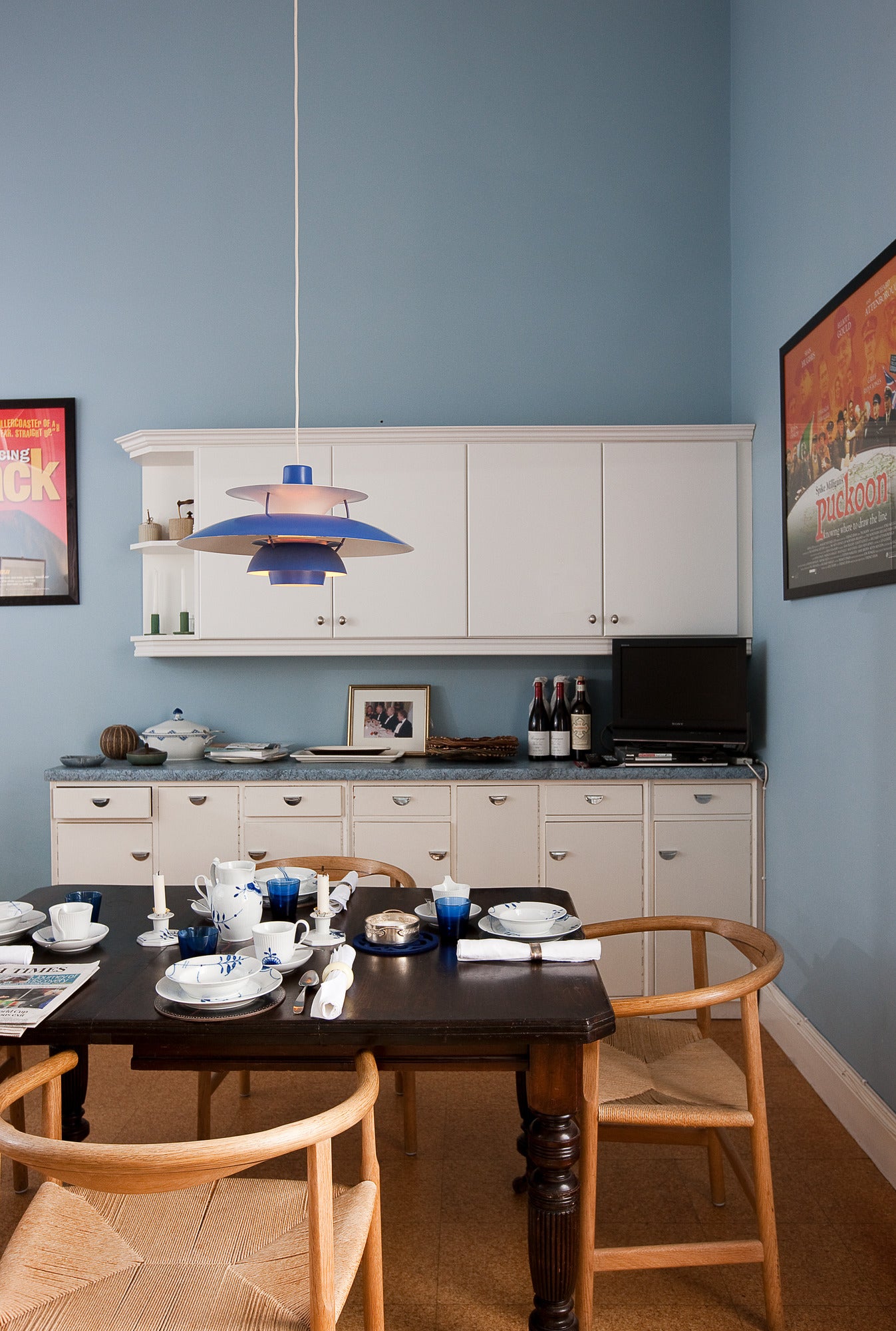 Pendelleuchte PH 5 monochromatisch blau