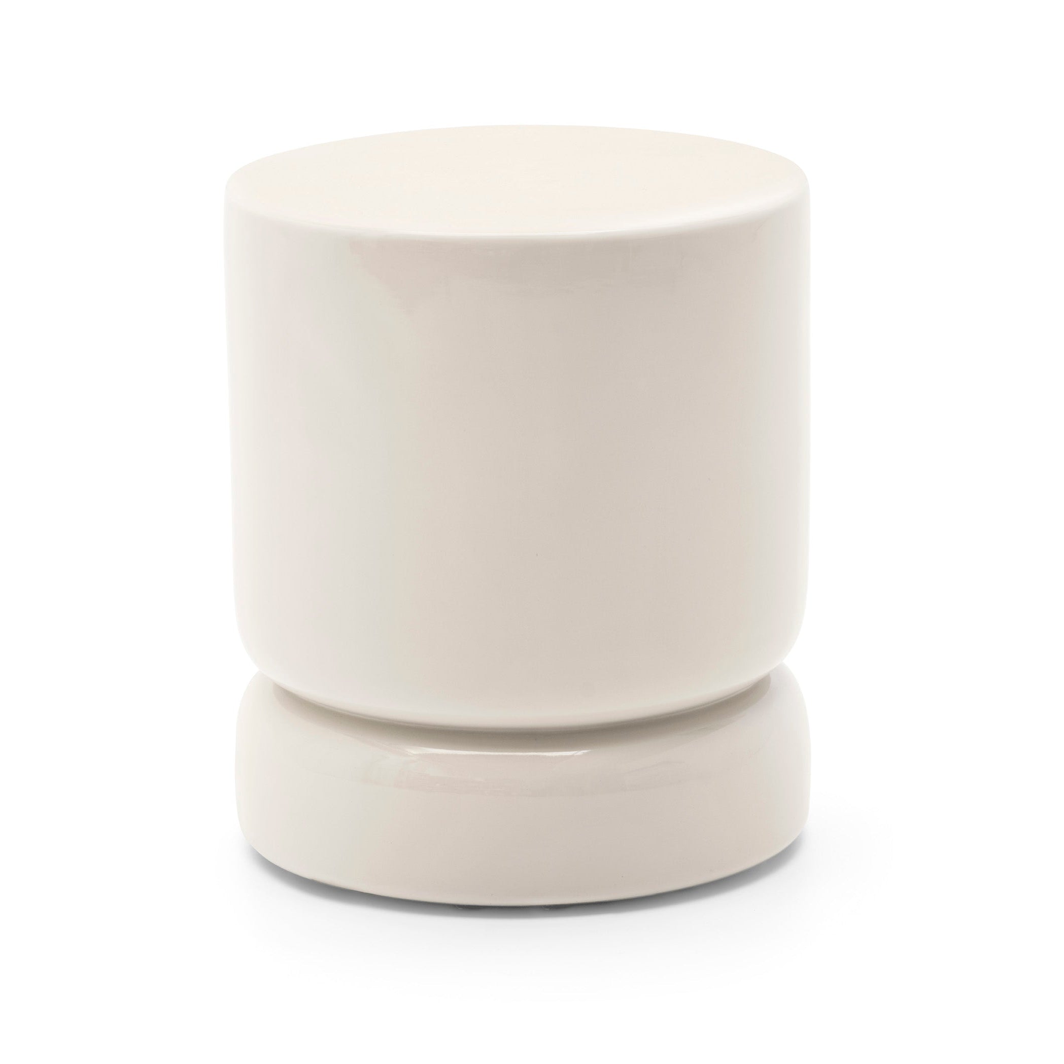 Witte BAMBU bijzettafel