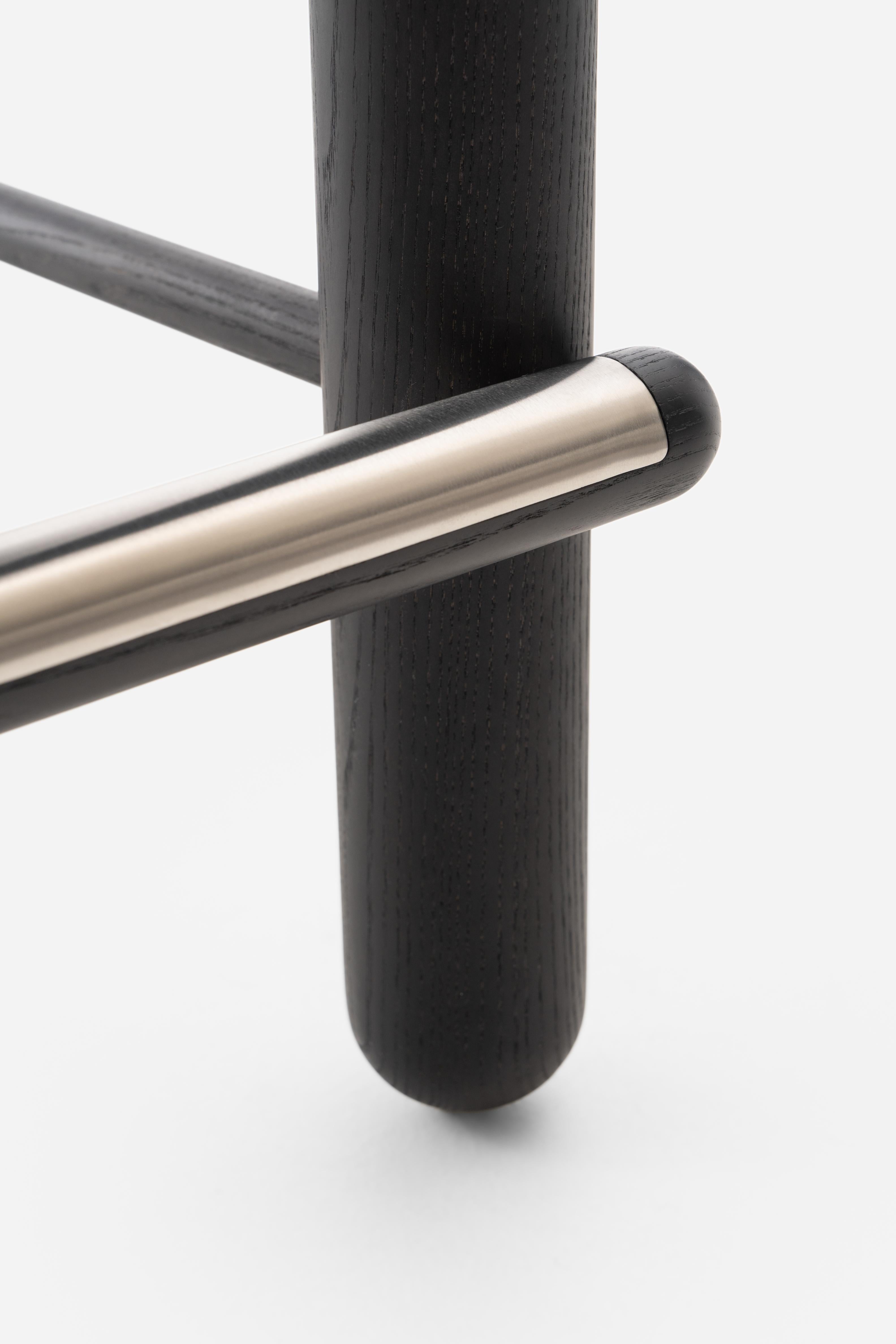 Barkruk FLOCK CS2 gestoffeerd met houten basis