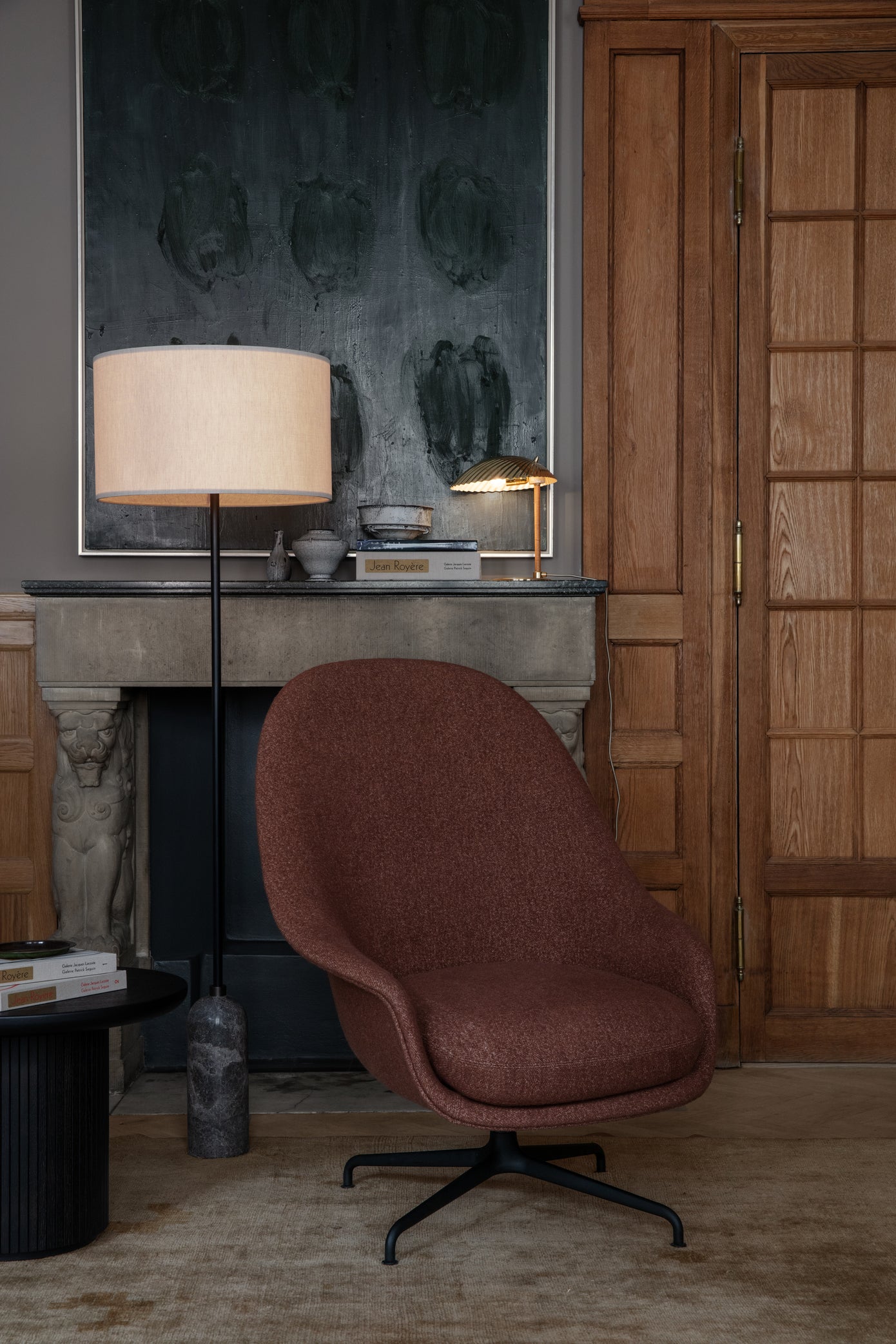 GRAVITY black floor lamp