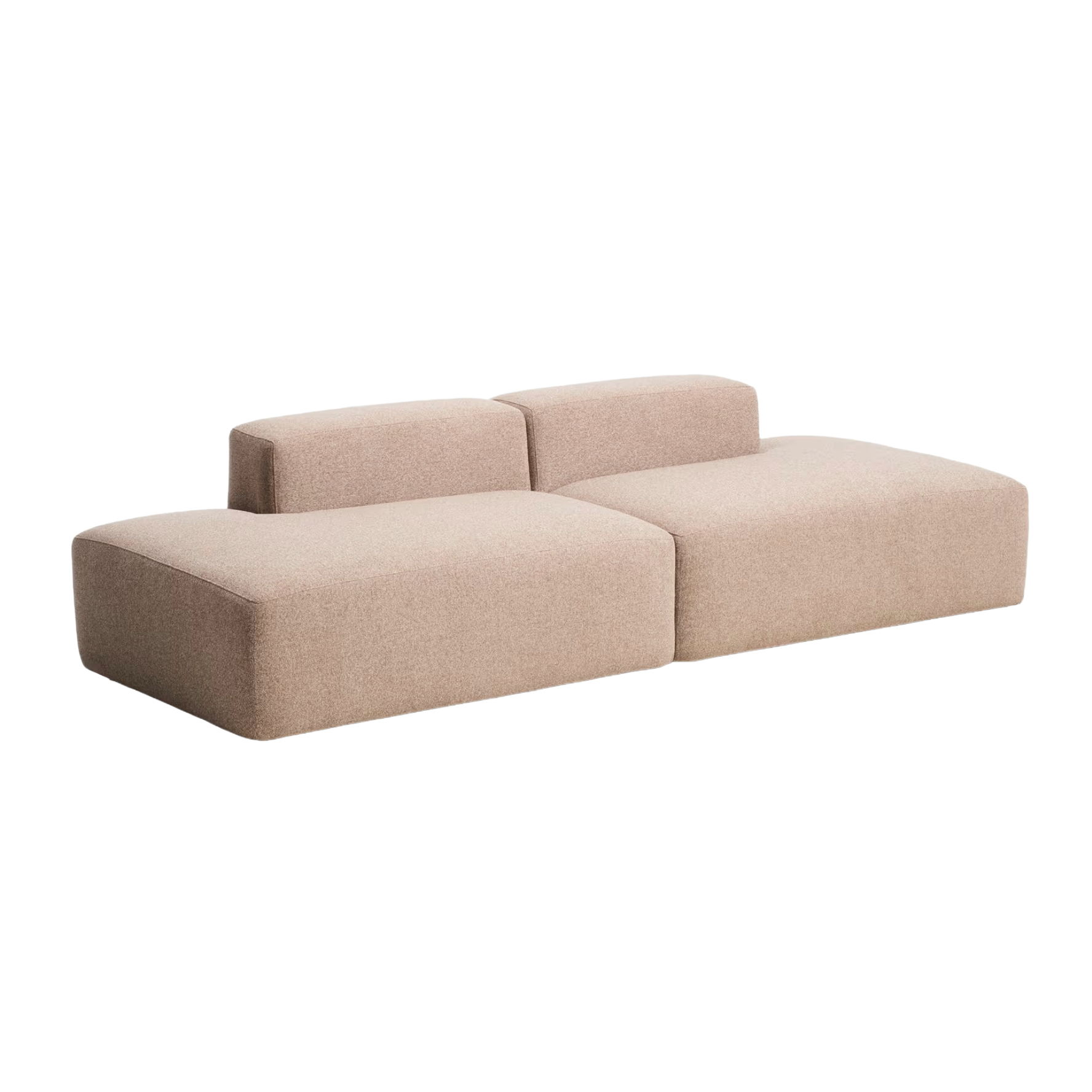 Sofa 3-osobowa BLOK jasnobrązowy szenil