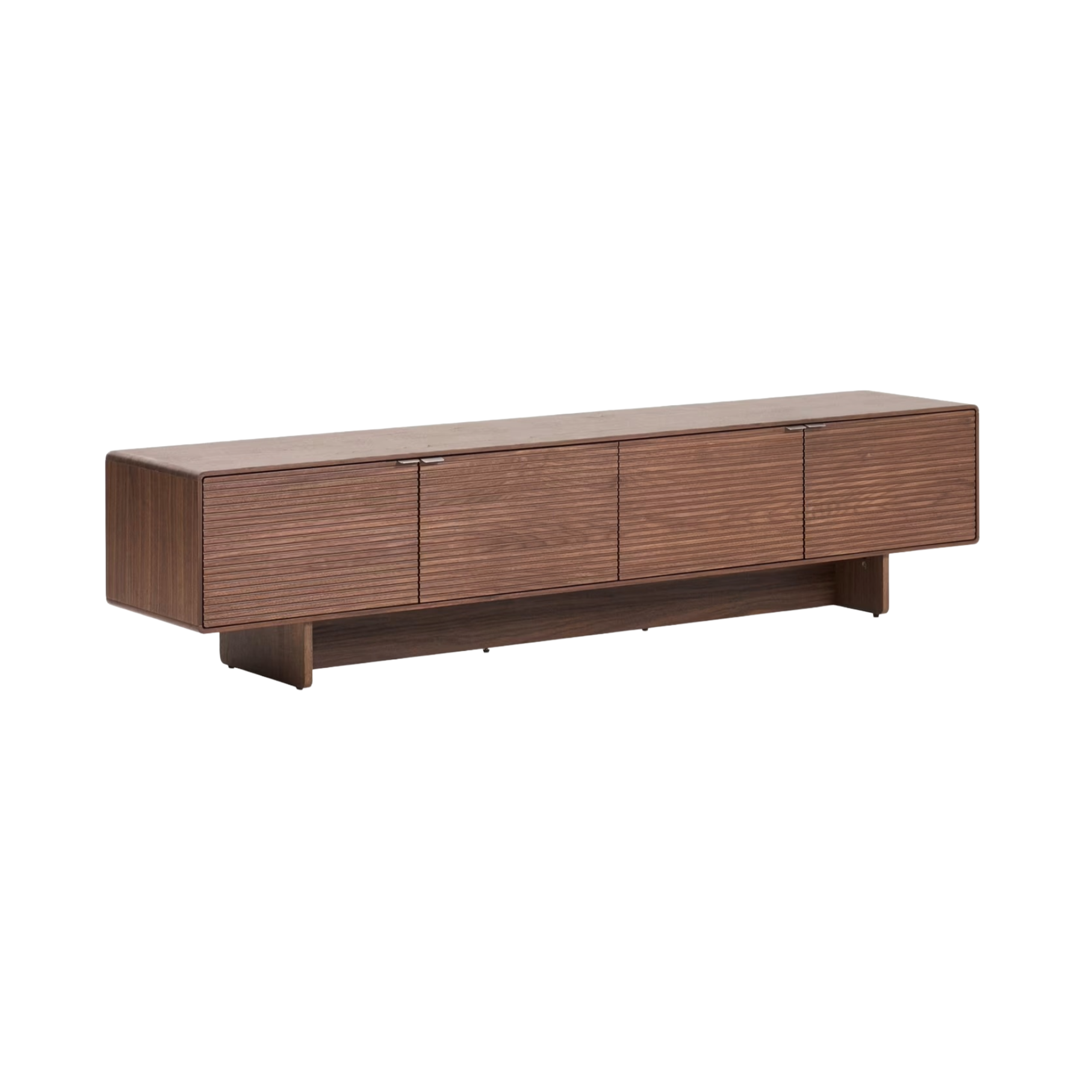 RTV-Sideboard NORLEN dunkelbraun Nussbaumfurnier